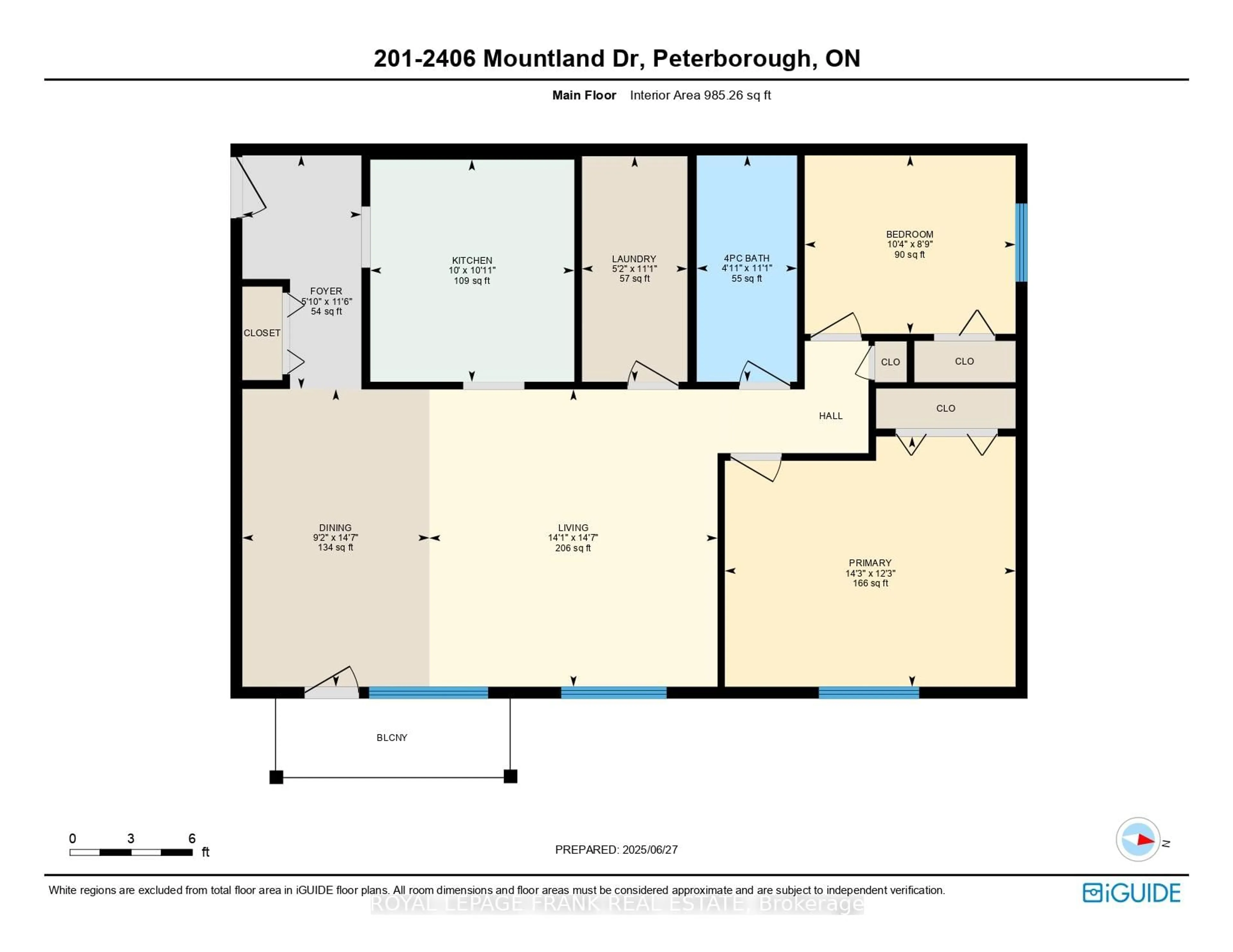 Floor plan for 2406 Mountland Dr #201, Peterborough Ontario K9K 2E1