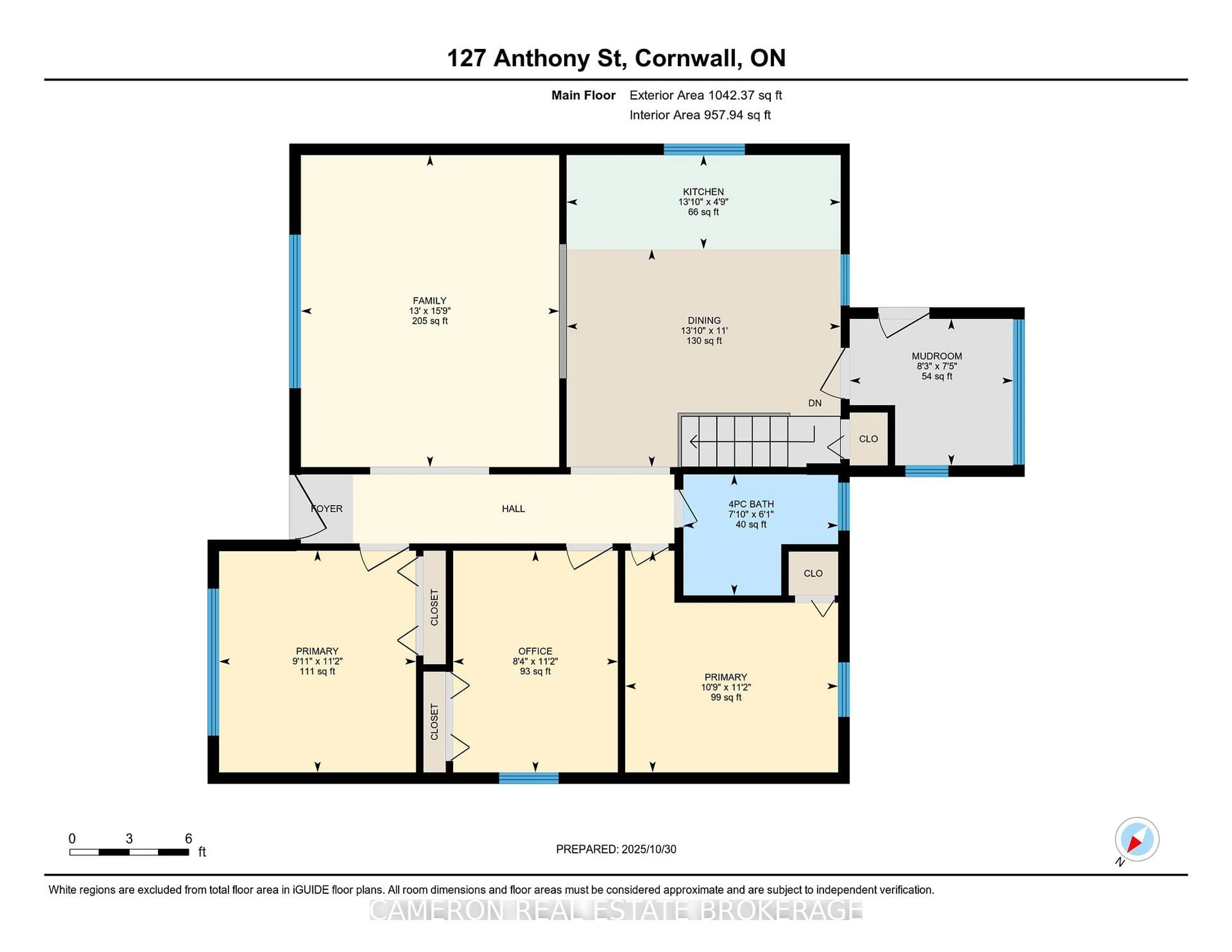 Floor plan for 127 Anthony St, Cornwall Ontario K6H 5J9