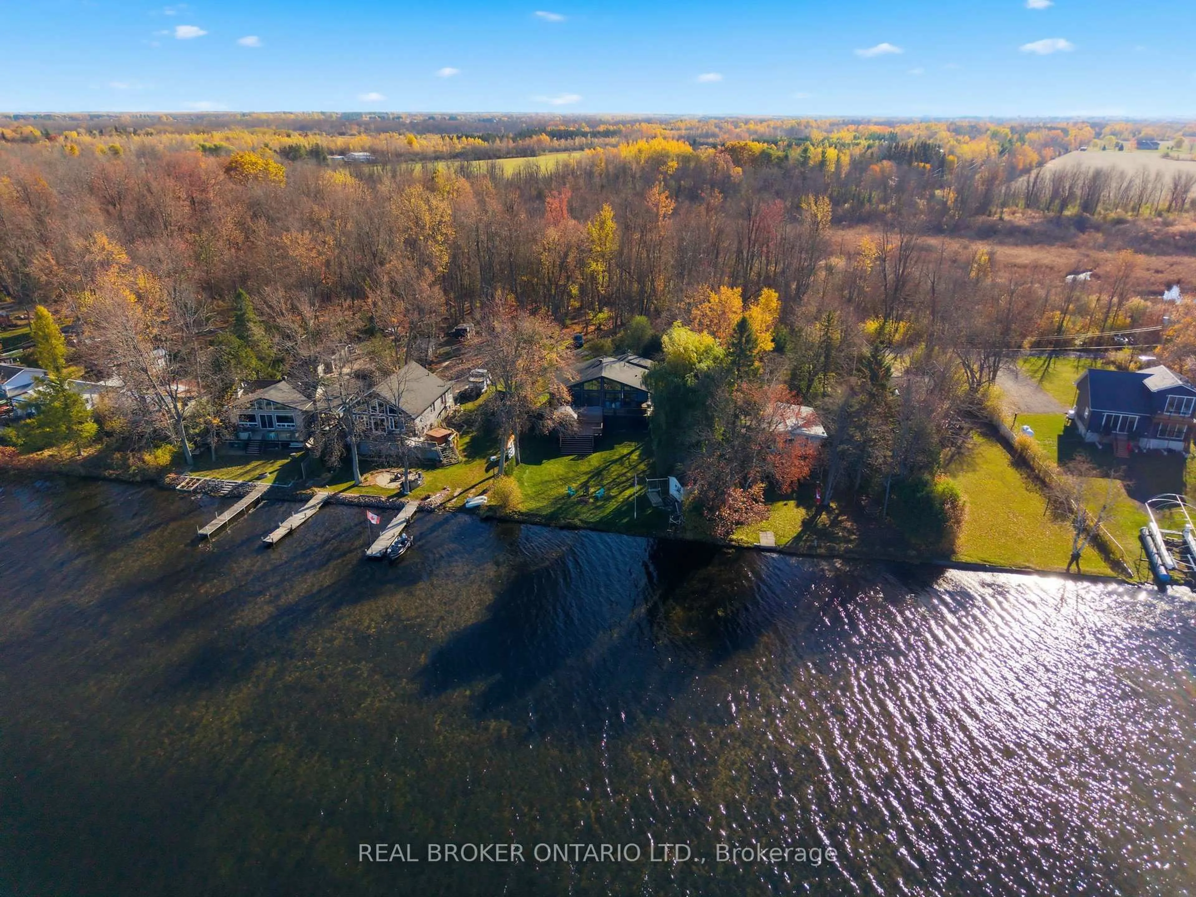 A pic from outside/outdoor area/front of a property/back of a property/a pic from drone, water/lake/river/ocean view for 1303 Hilly Lane, North Grenville Ontario K0G 1J0