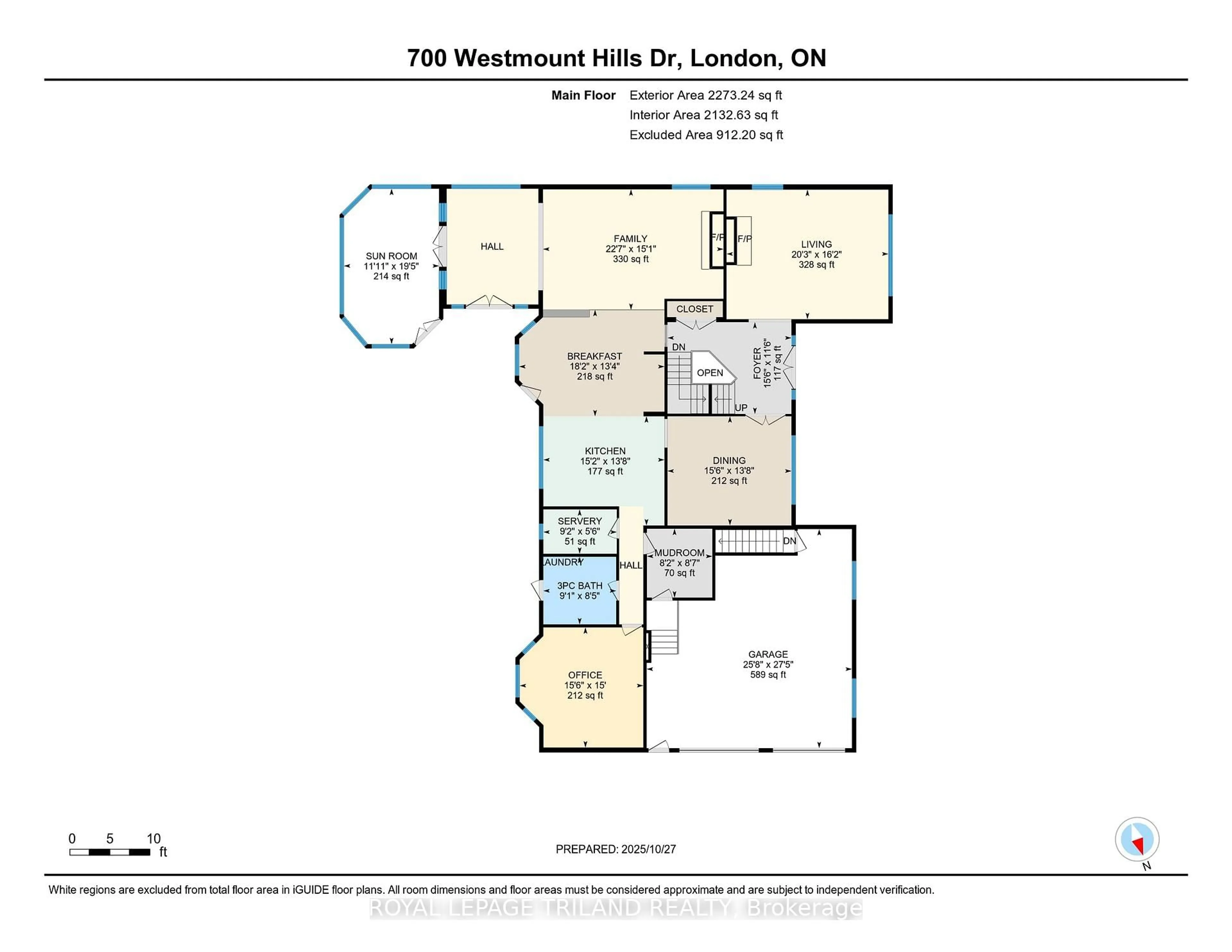 Floor plan for 700 Westmount Hills Dr, London South Ontario N6K 1B2
