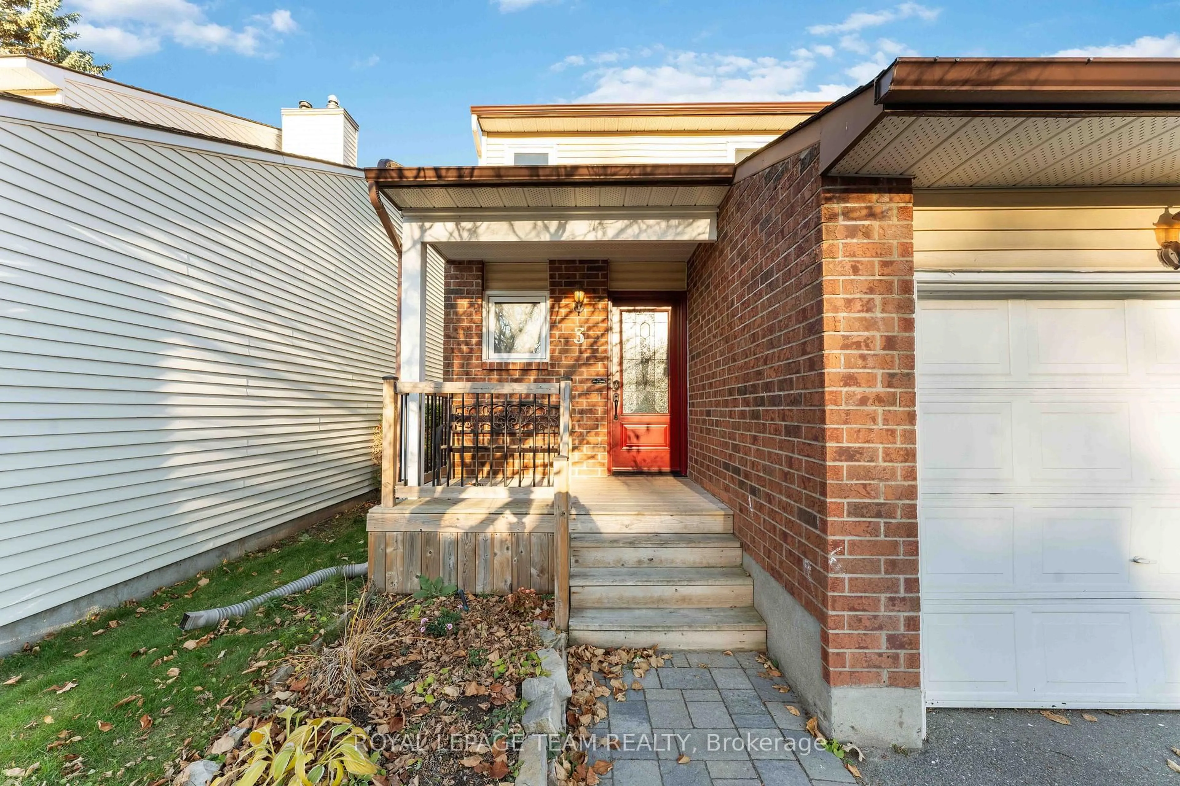 Home with brick exterior material, street for 3 Fulham Crt, Ottawa Ontario K2J 2L6