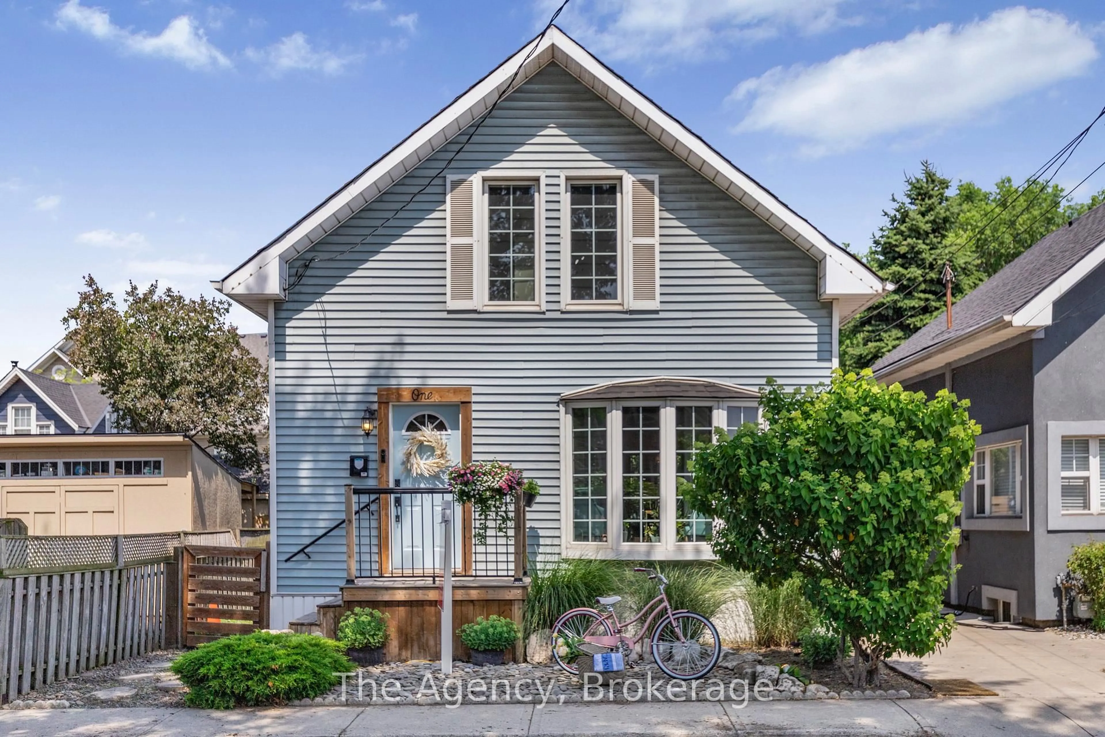 Home with vinyl exterior material, street for 1 Mareve Ave, Hamilton Ontario L8H 7A7