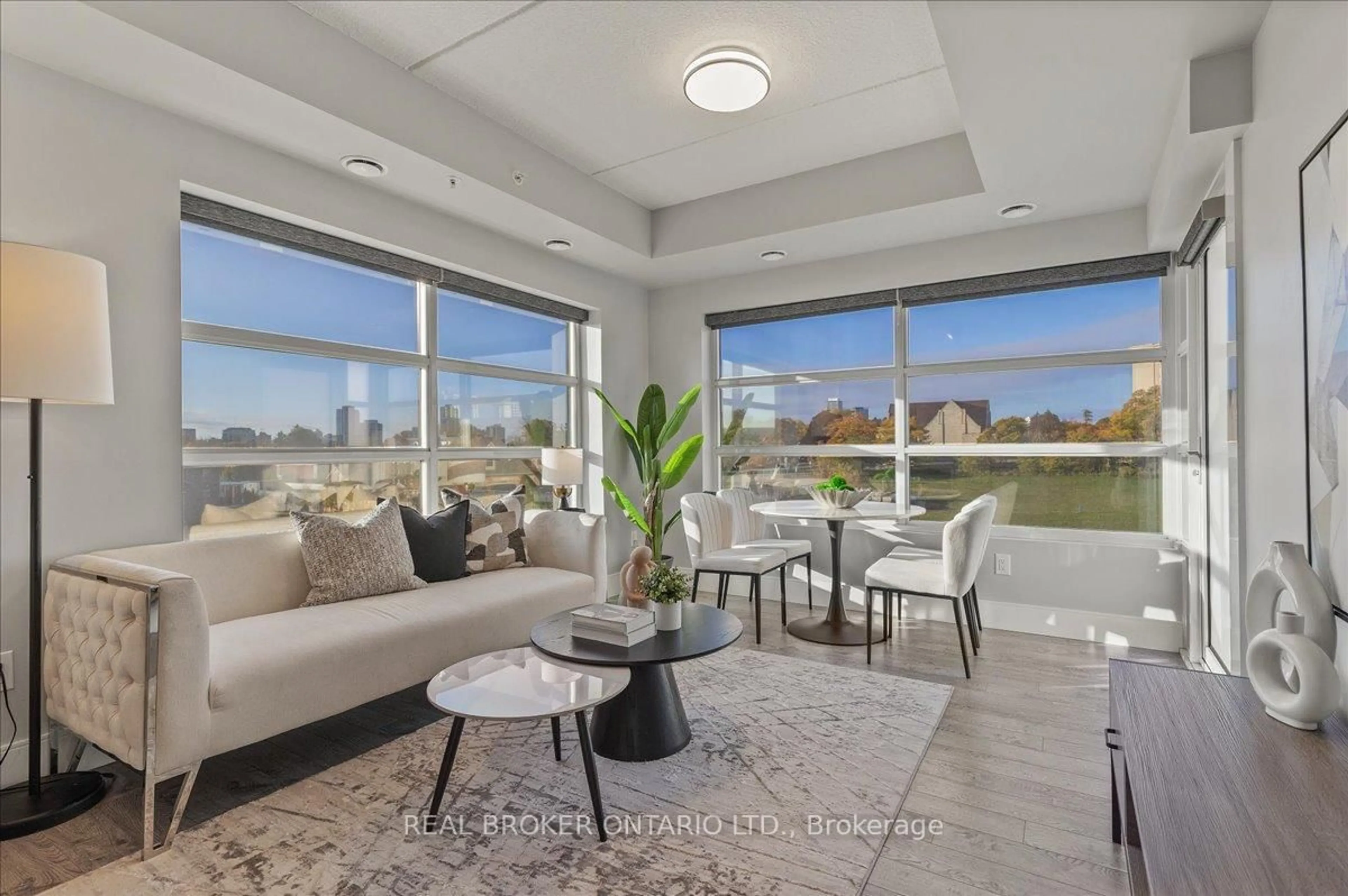 Living room with furniture, unknown for 15 Prince Albert Blvd #404, Kitchener Ontario N2H 0C2