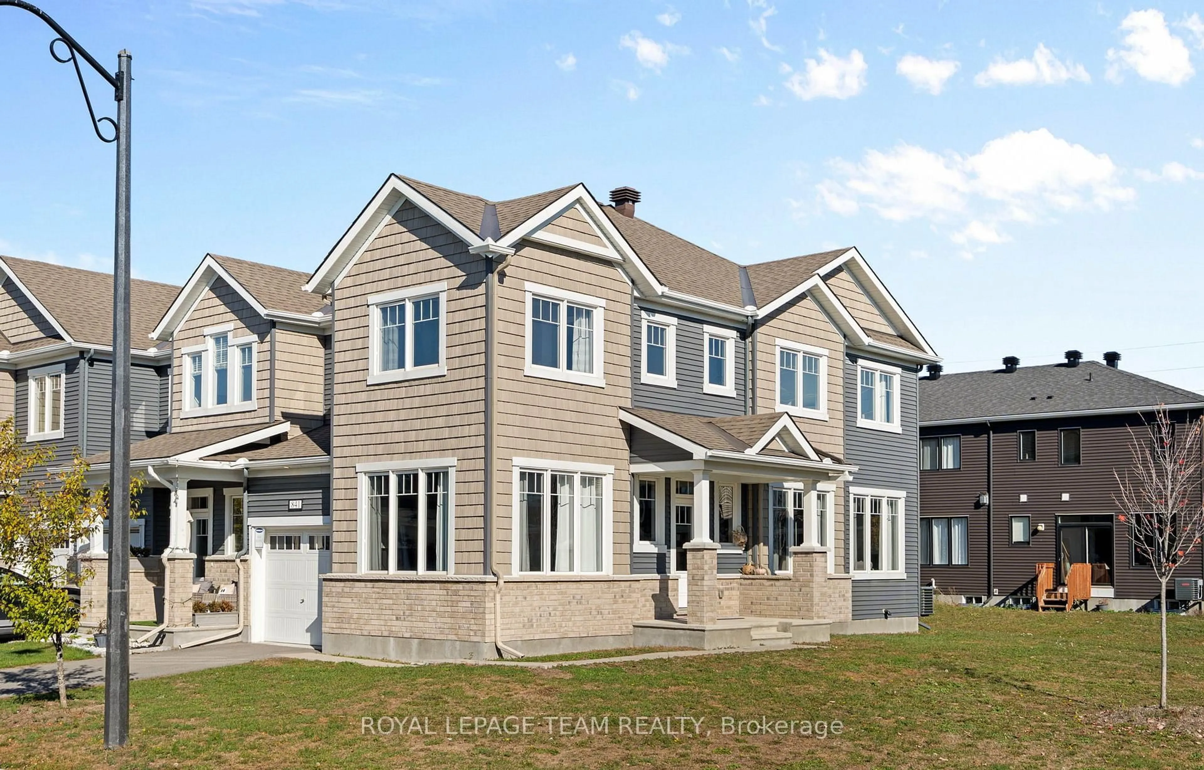 Home with brick exterior material, street for 841 REGULUS Rdge, Ottawa Ontario K2J 6S9