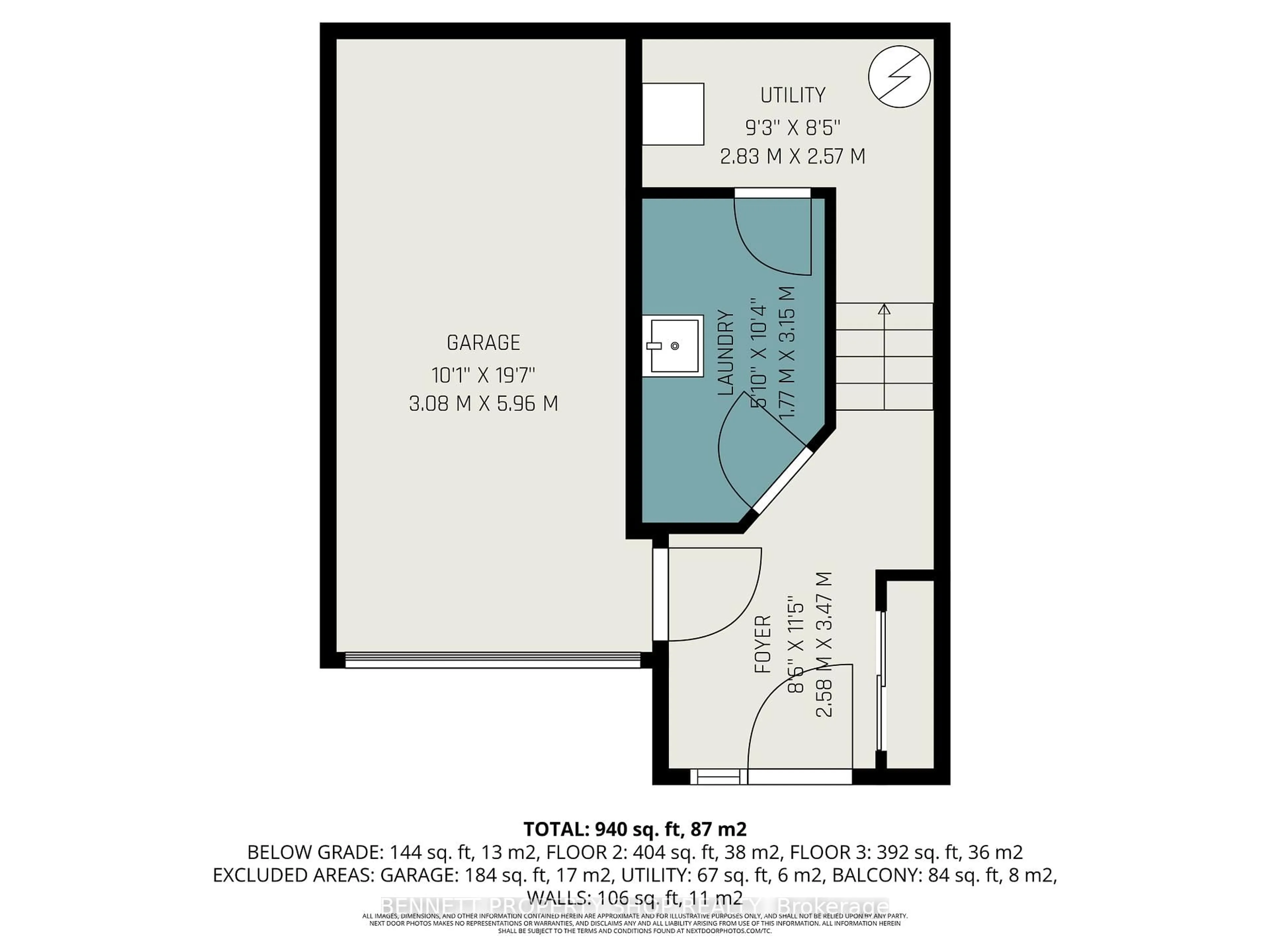 Floor plan for 548 Snow Goose St, Ottawa Ontario K2J 0T3