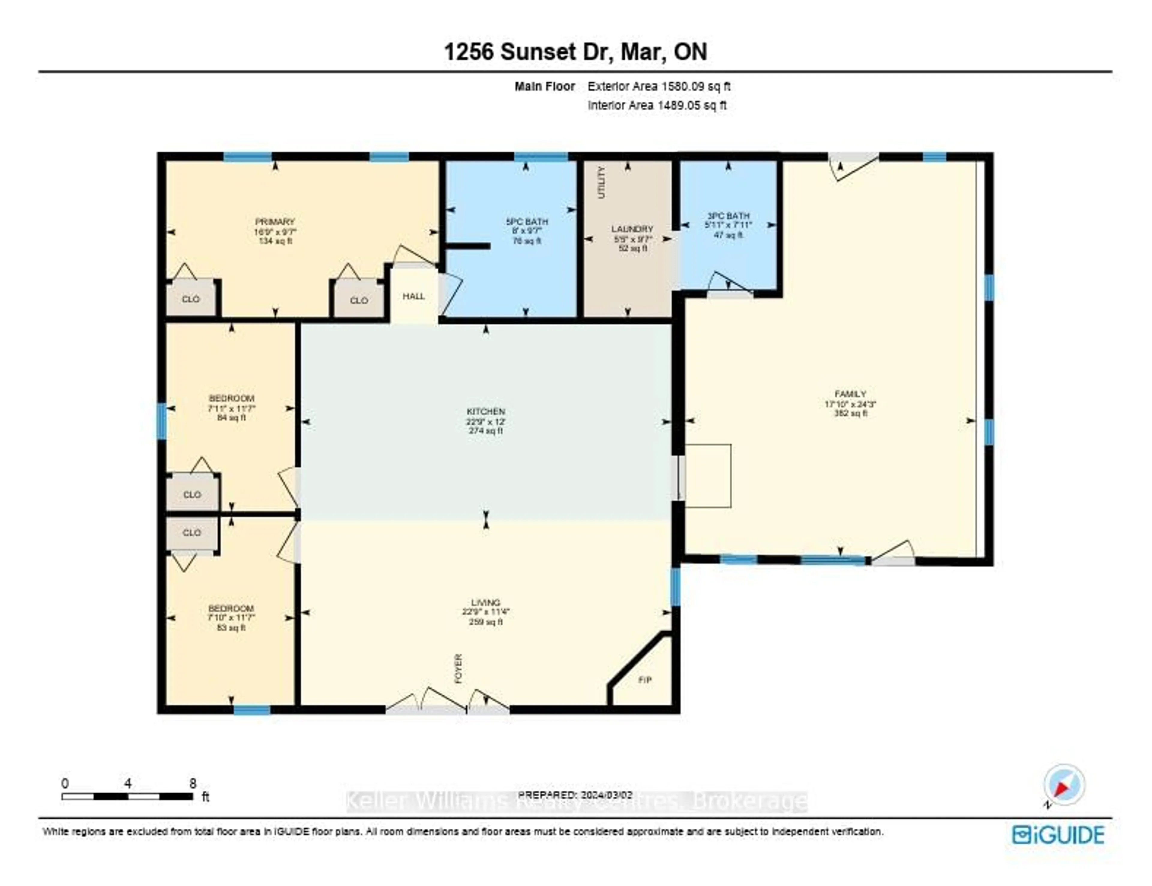 Floor plan for 1256 SUNSET DRIVE, South Bruce Peninsula Ontario N0H 2T0