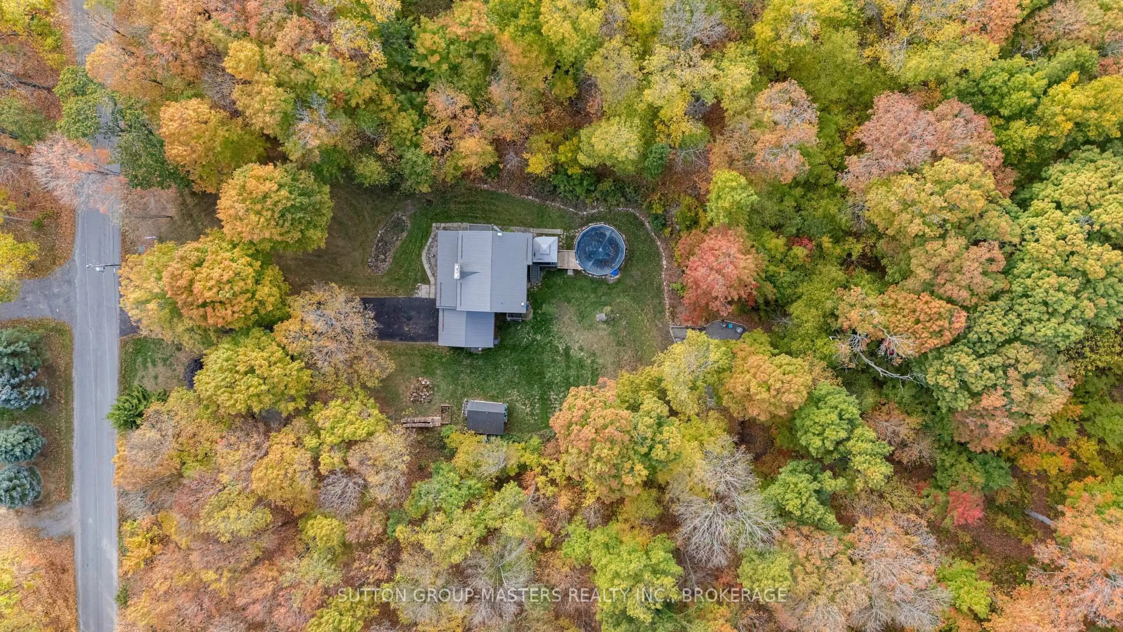 A pic from outside/outdoor area/front of a property/back of a property/a pic from drone, forest/trees view for 2382 SANDS Rd, Battersea Ontario K0H 1H0