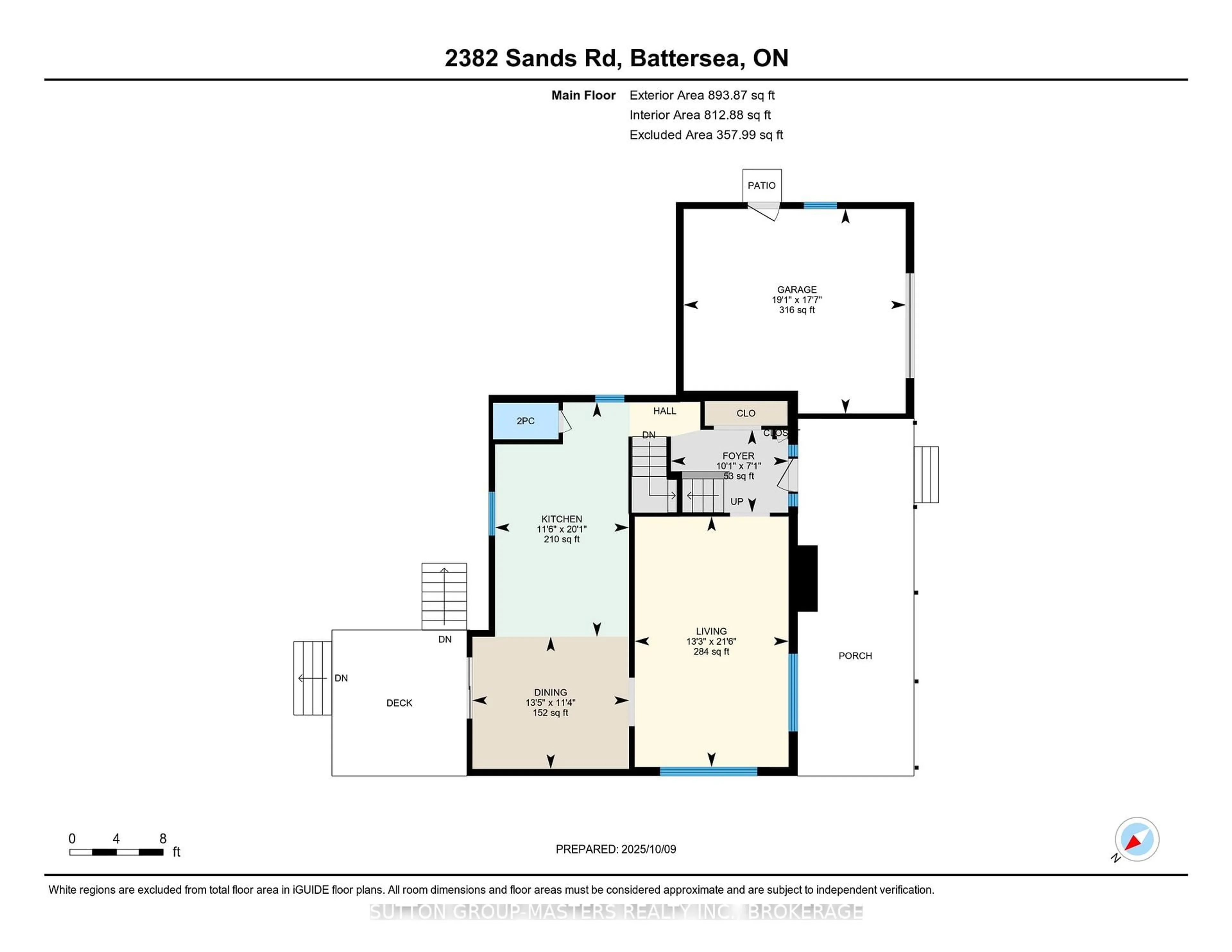 Floor plan for 2382 SANDS Rd, Battersea Ontario K0H 1H0