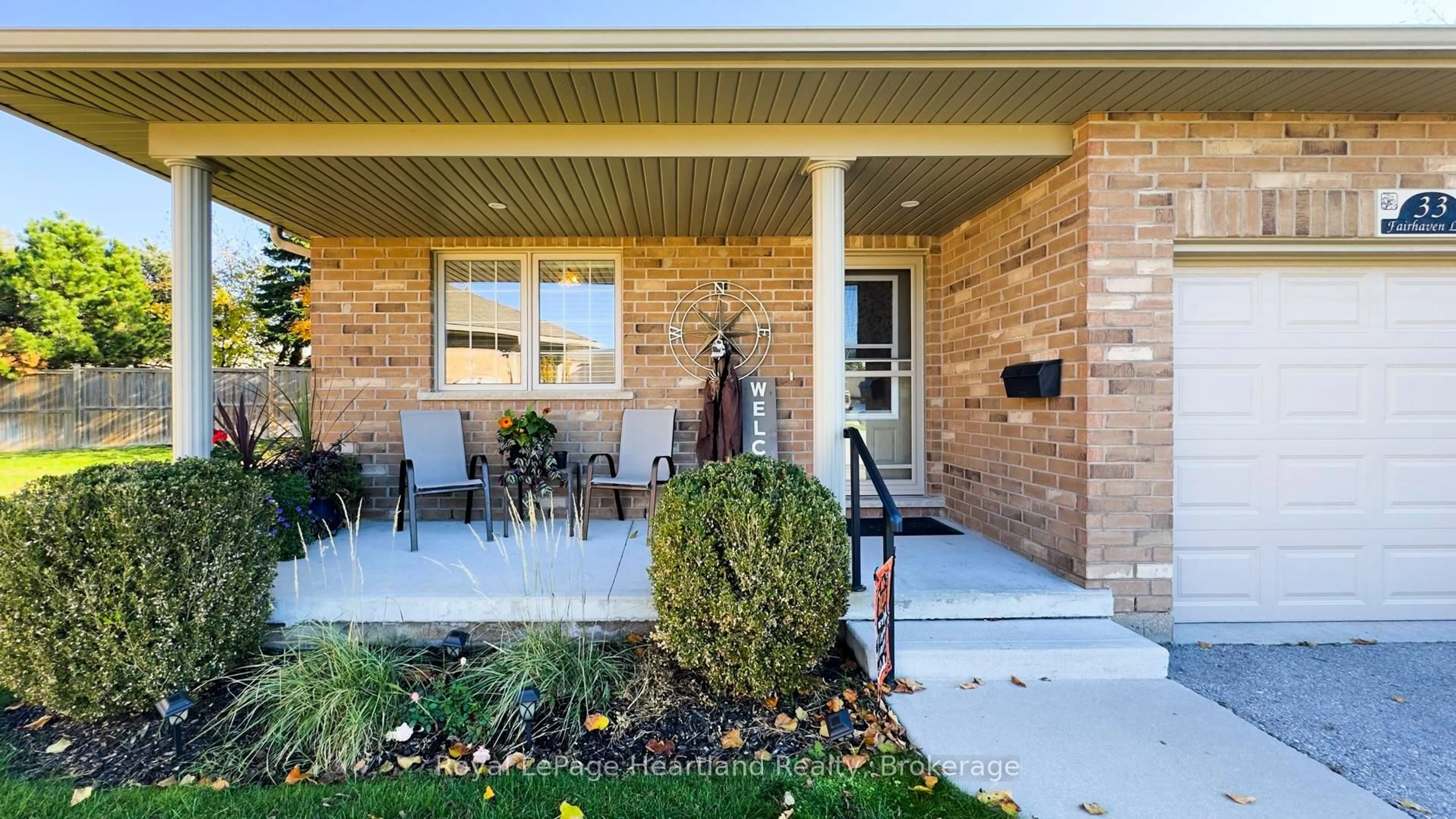 Home with brick exterior material, street for 33 Fairhaven Lane #13, Goderich Ontario N7A 0A5