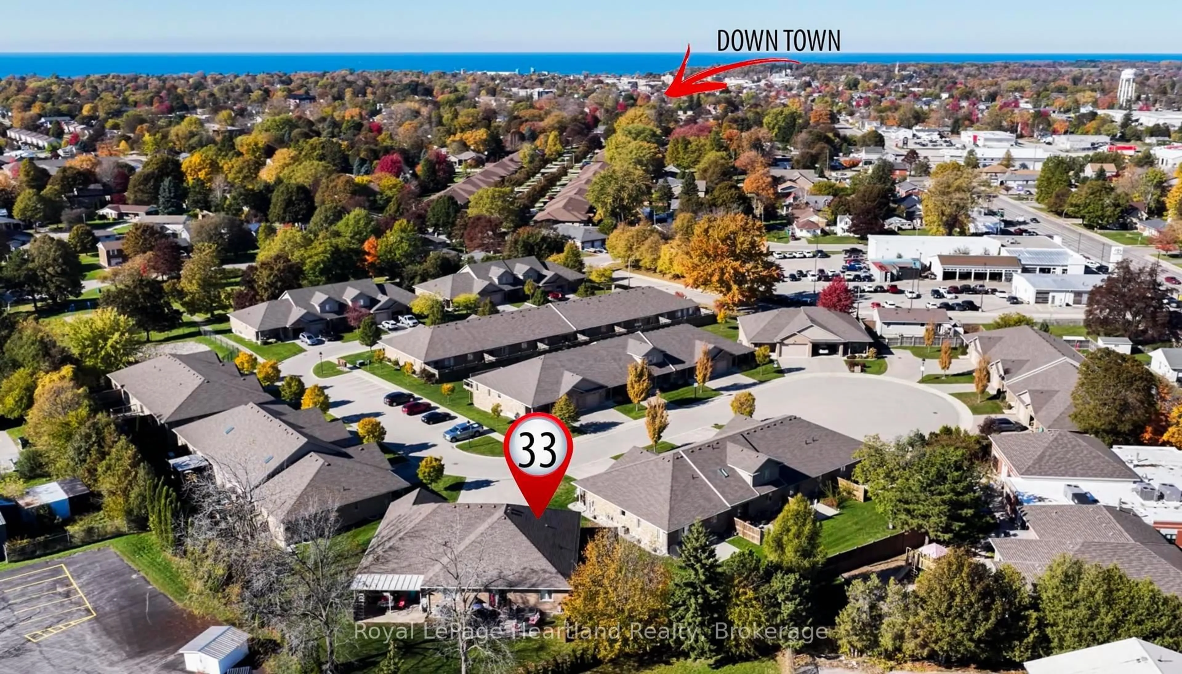 A pic from outside/outdoor area/front of a property/back of a property/a pic from drone, street for 33 Fairhaven Lane #13, Goderich Ontario N7A 0A5