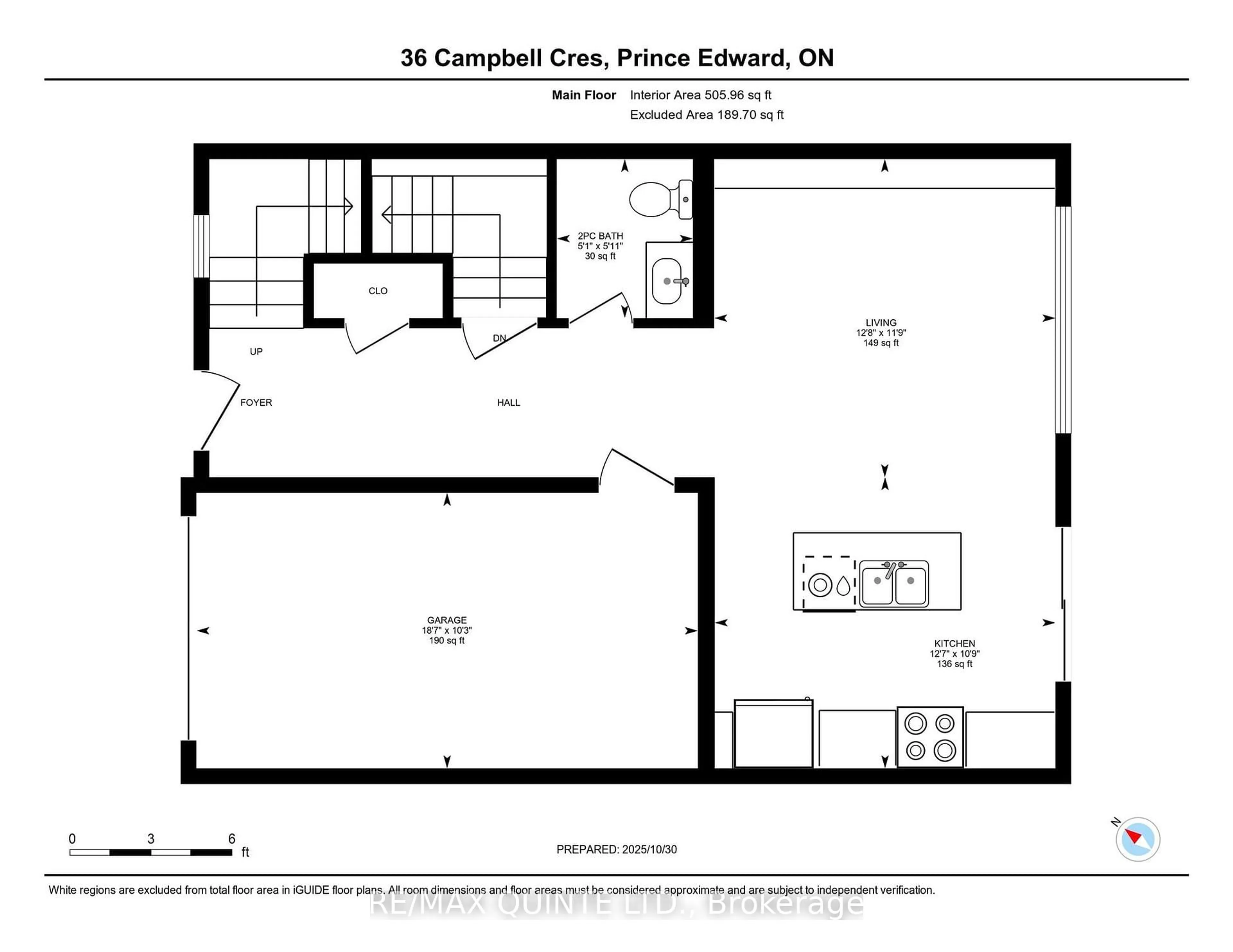 Floor plan for 36 Campbell Cres, Prince Edward County Ontario K0K 2T0