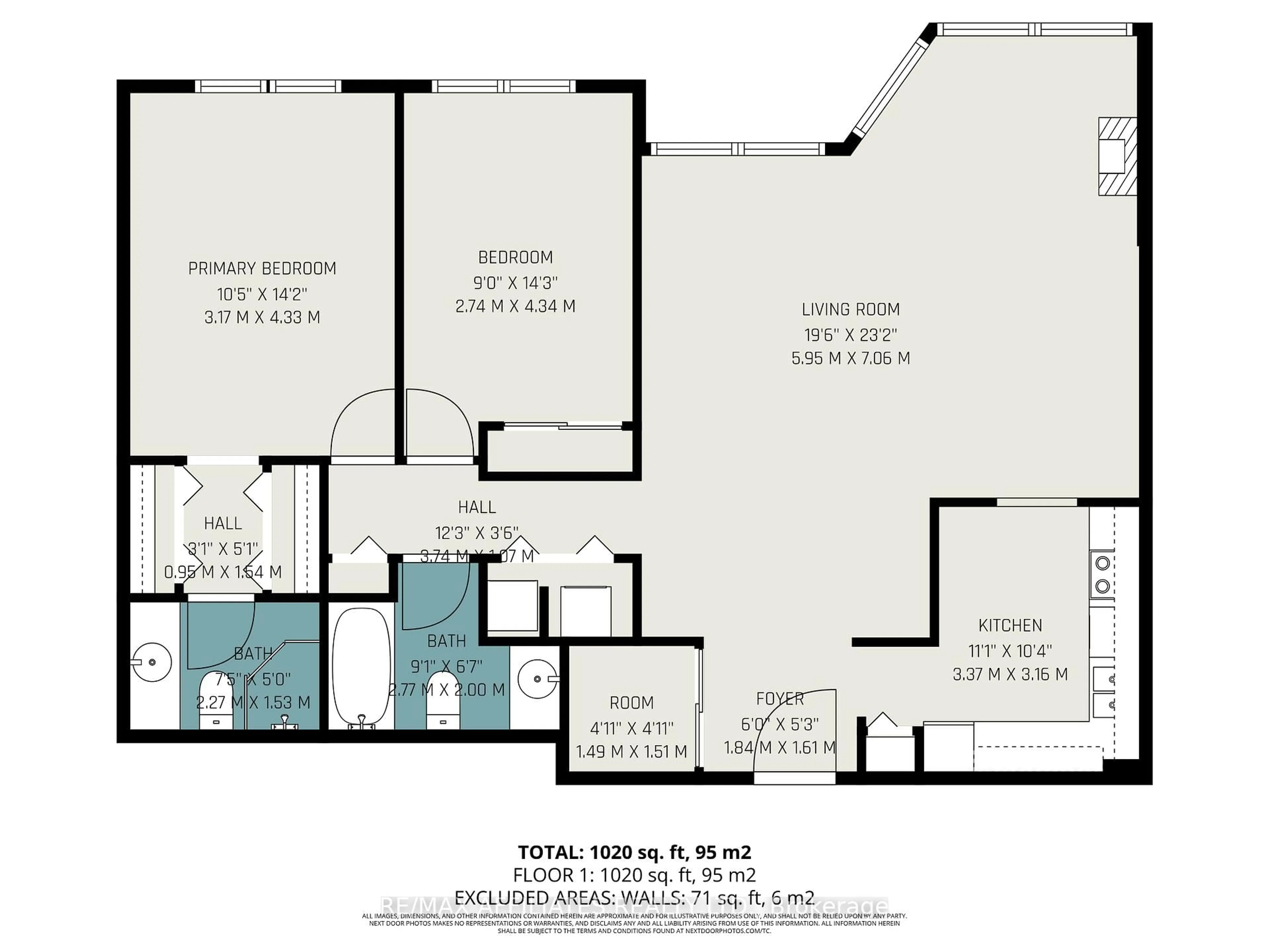 Floor plan for 2760 Carousel Cres #407, Ottawa Ontario K1T 2N4