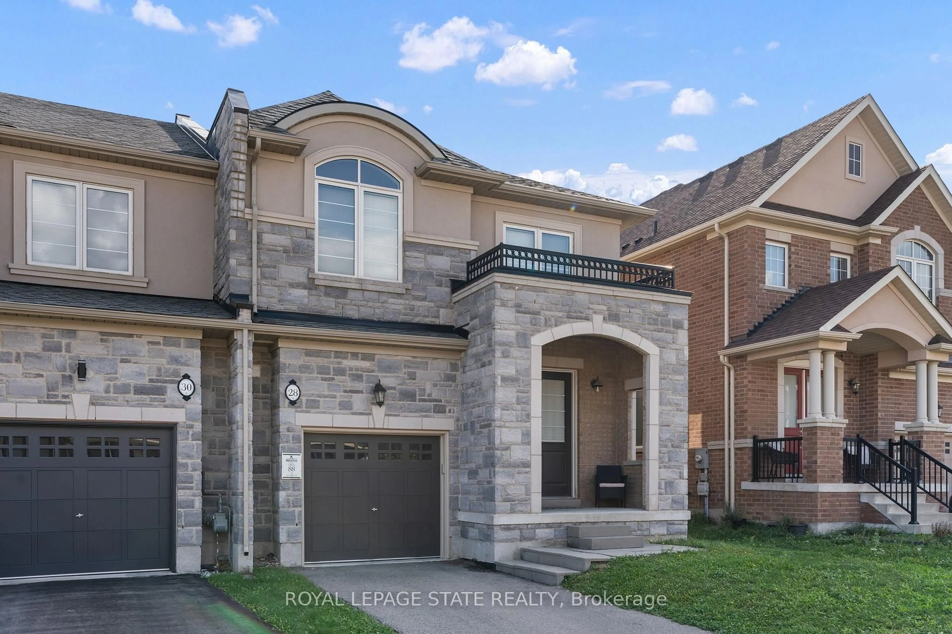 Home with brick exterior material, street for 28 Heming Tr, Hamilton Ontario L9G 0J8