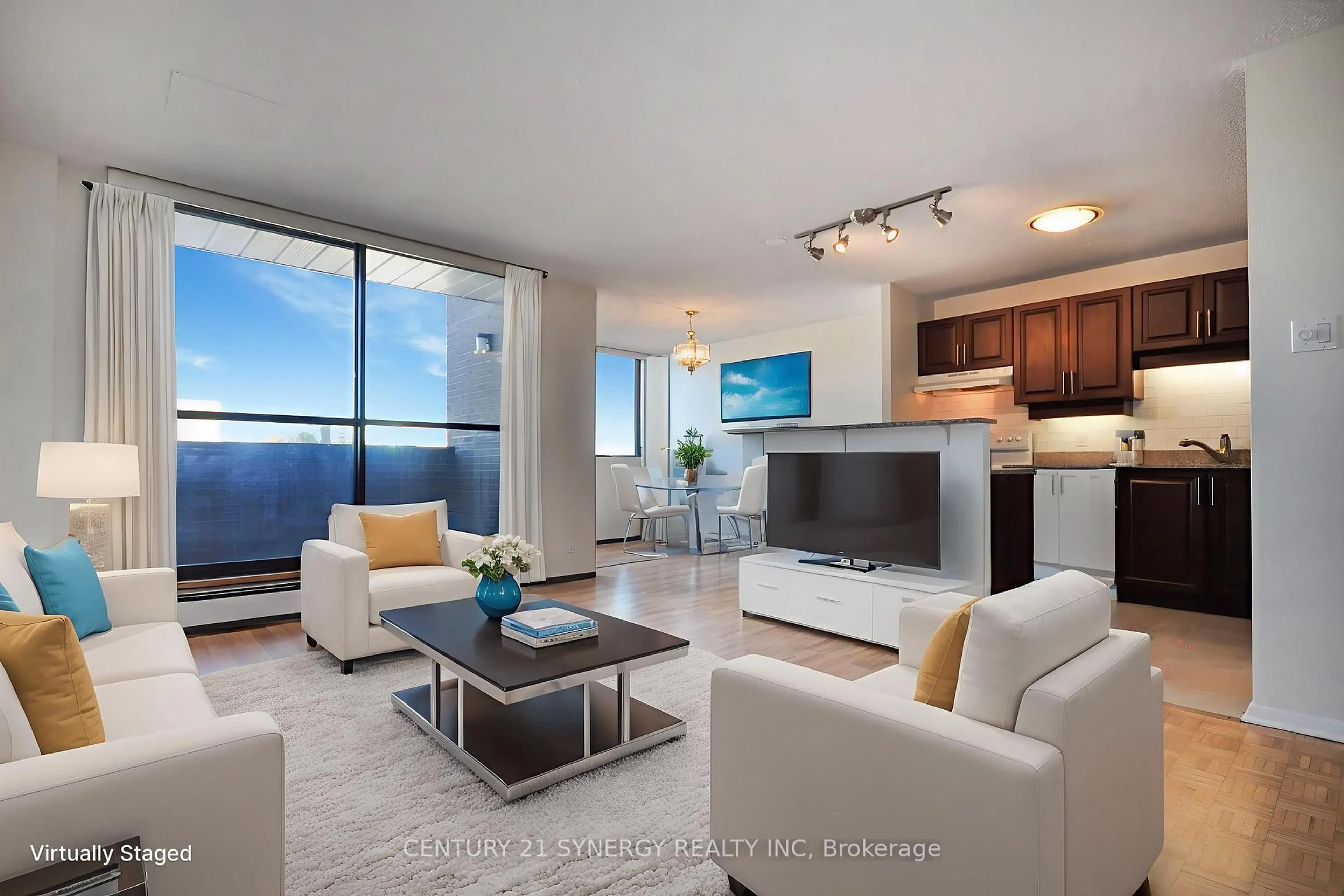 Living room with furniture, ceramic/tile floor for 515 ST LAURENT Blvd #631, Ottawa Ontario K1K 3X5