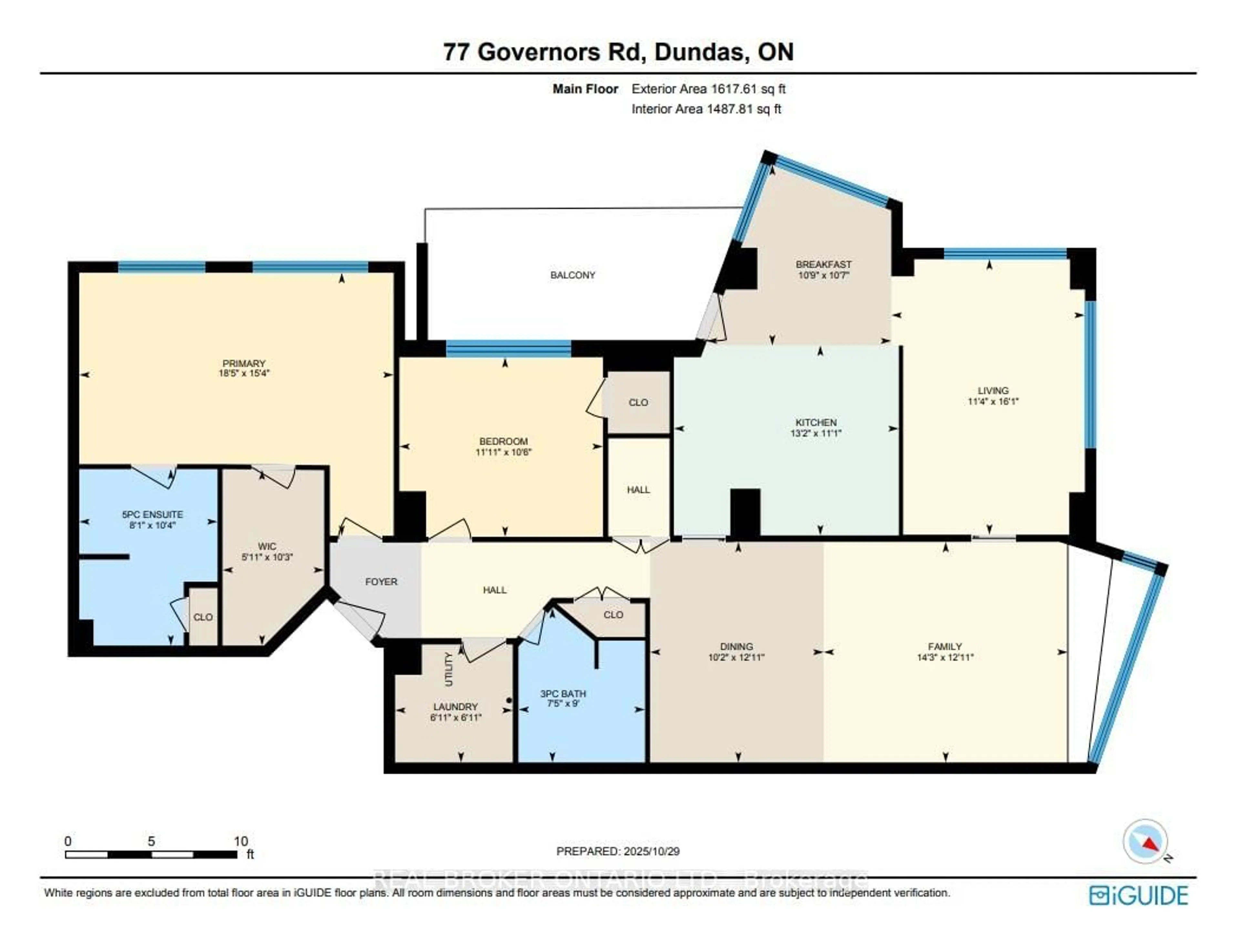Floor plan for 77 Governors Rd #207, Hamilton Ontario L9H 7N8