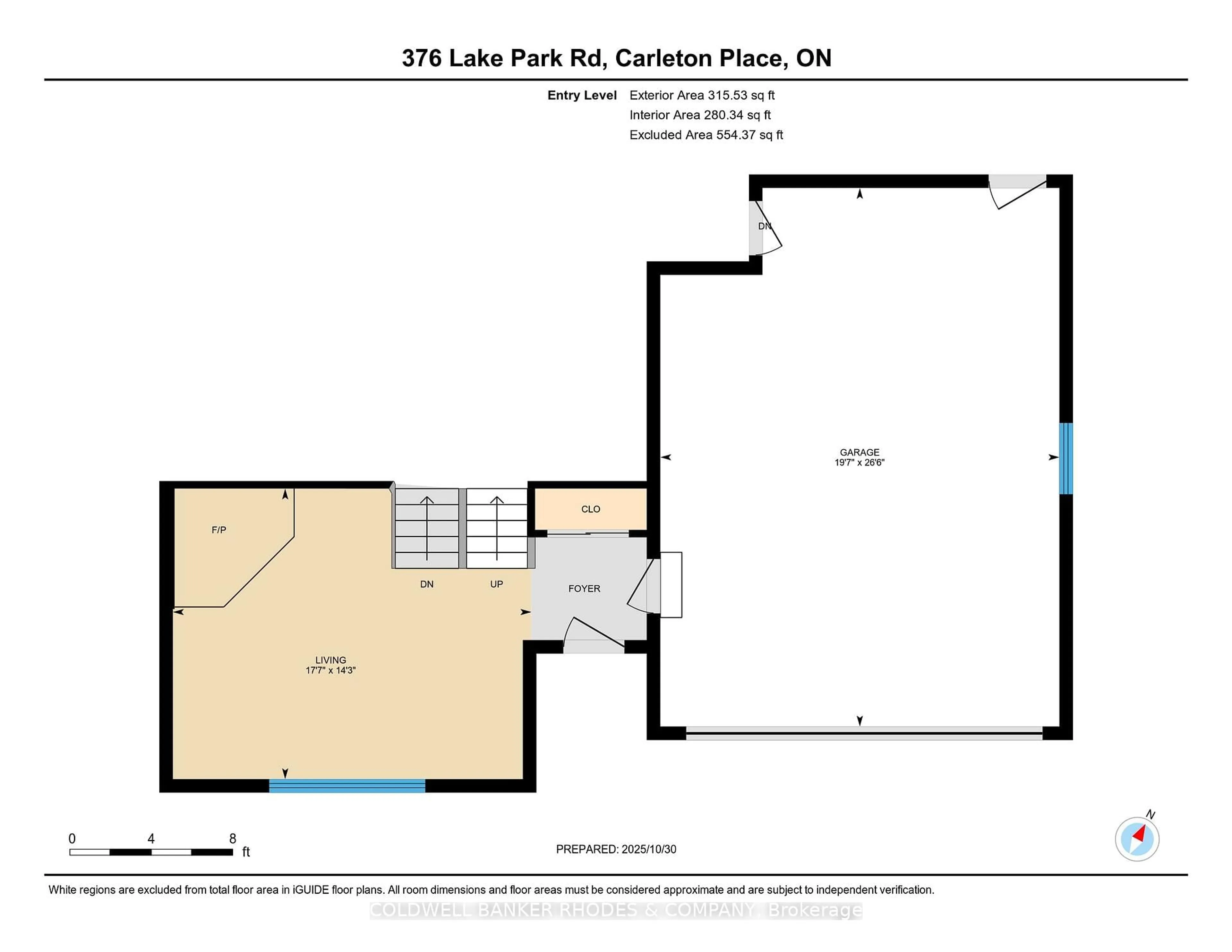 Floor plan for 376 Lake Park Rd, Carleton Place Ontario K7C 3P2