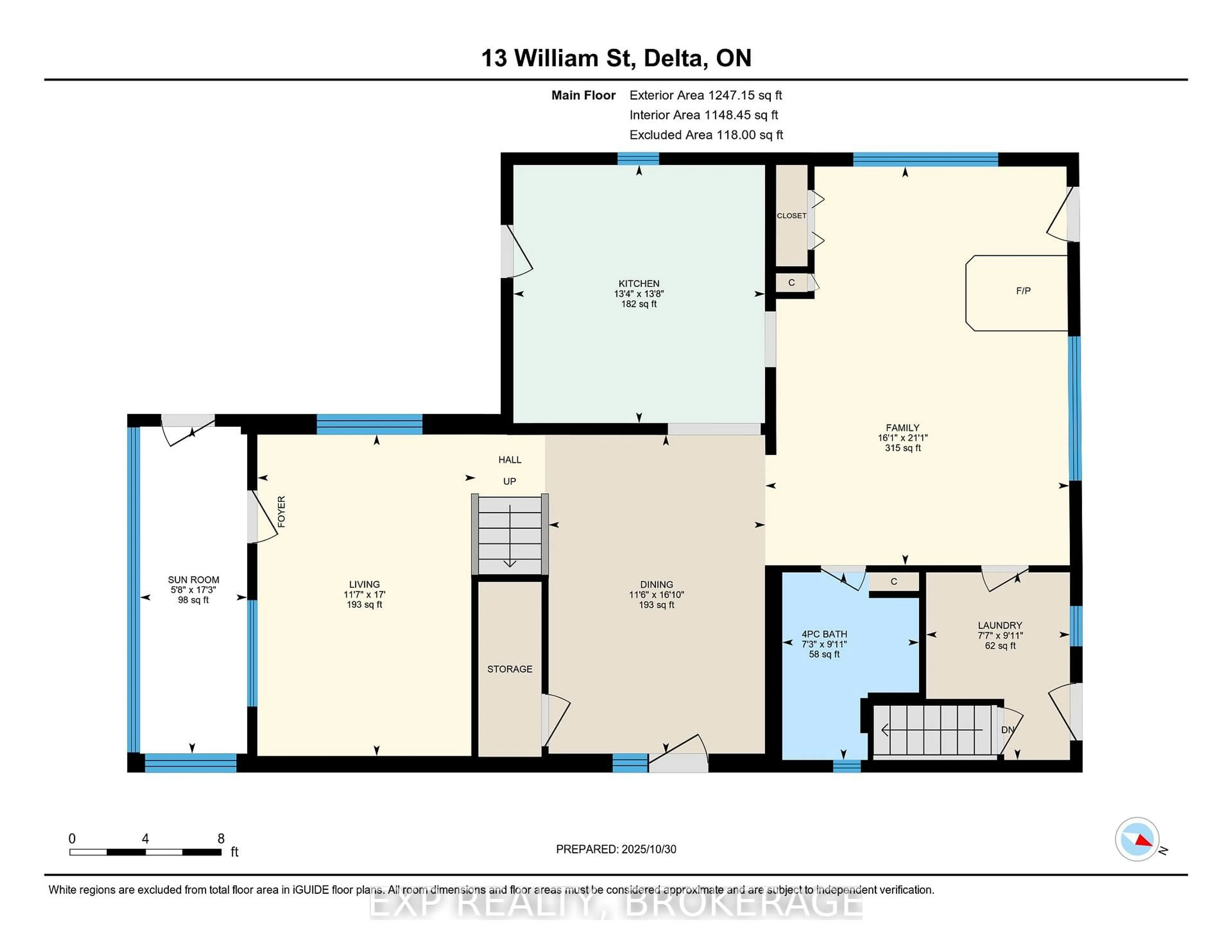 Floor plan for 13 WILLIAM St, Rideau Lakes Ontario K0E 1G0