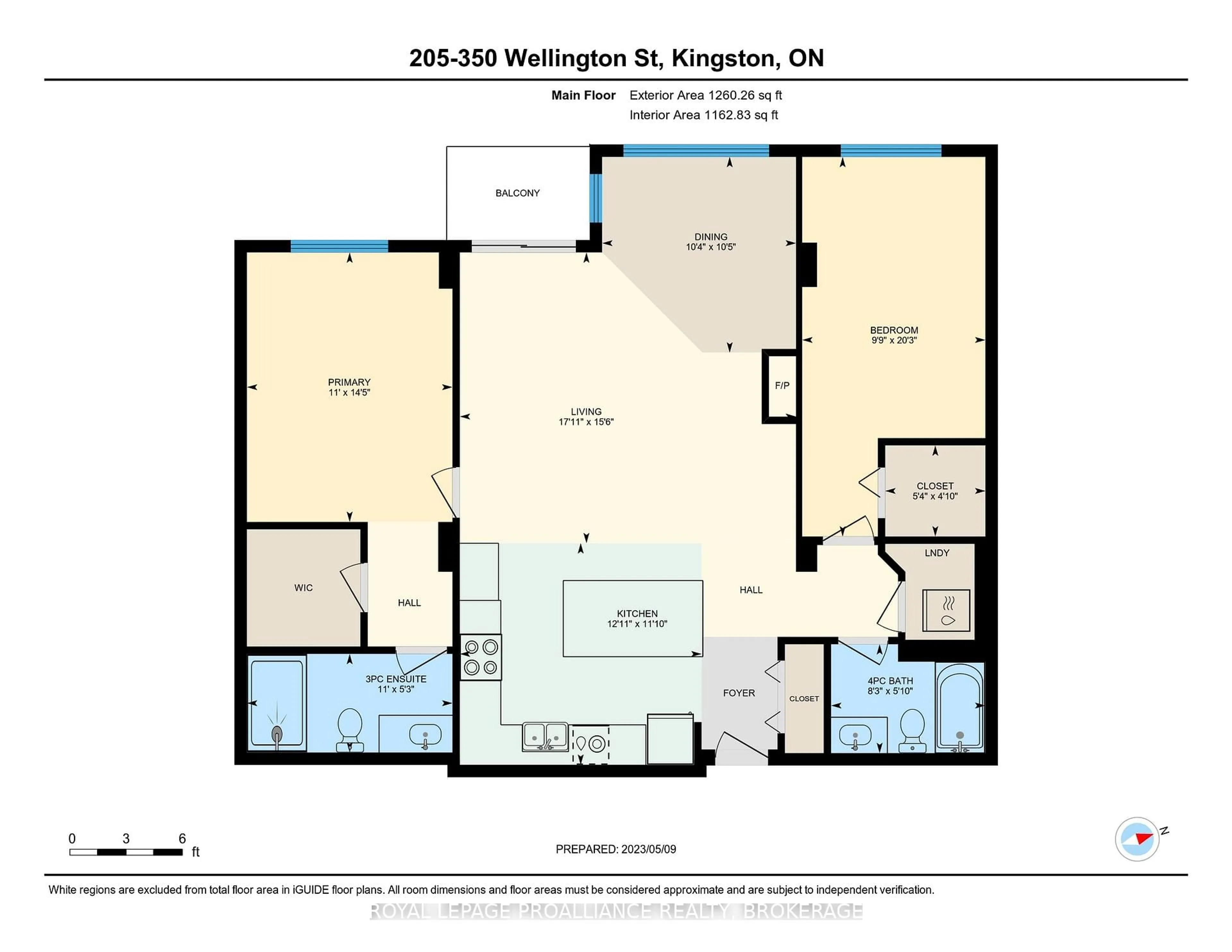 Floor plan for 350 Wellington St #205, Kingston Ontario K7K 7J7
