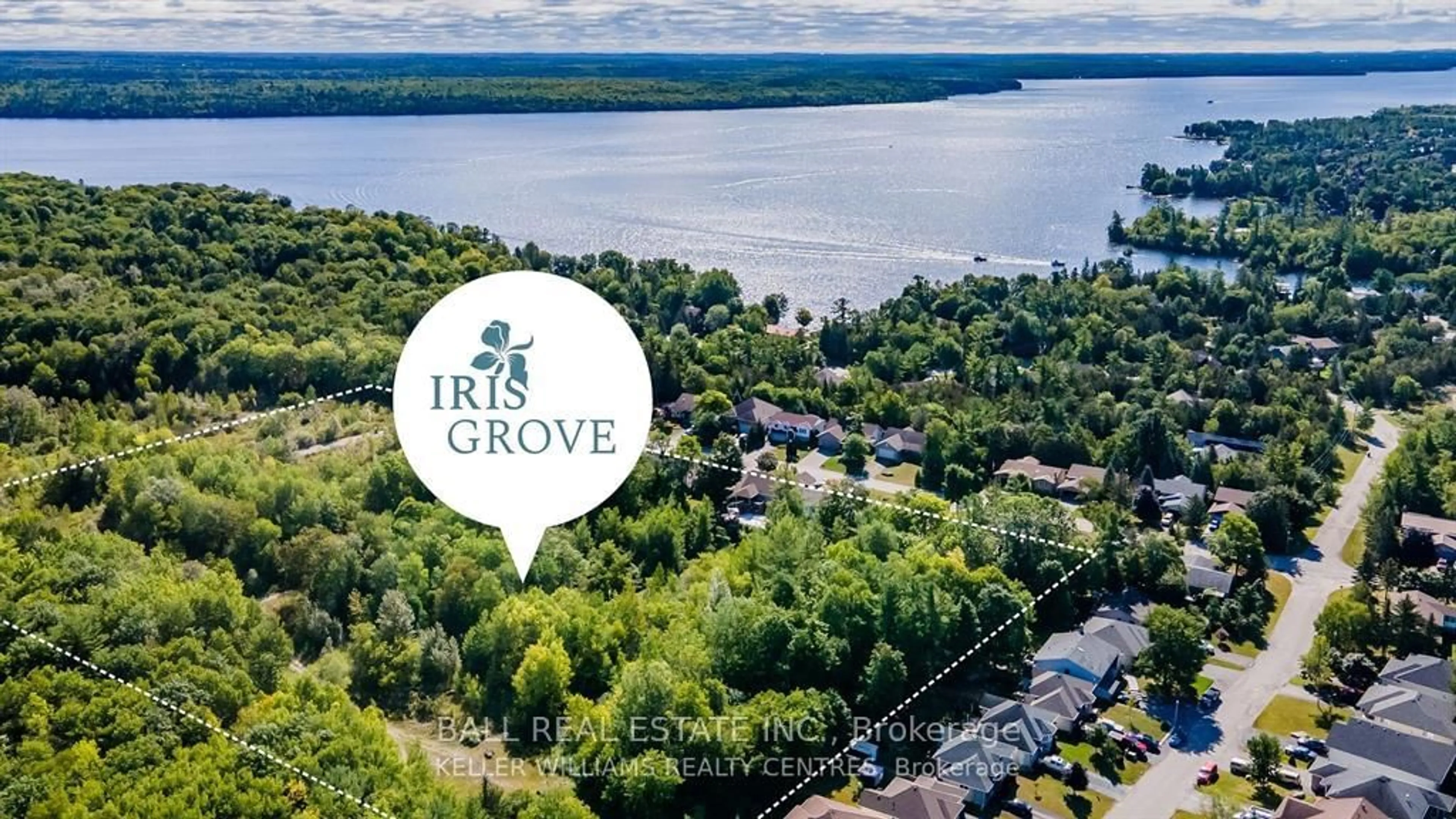A pic from outside/outdoor area/front of a property/back of a property/a pic from drone, water/lake/river/ocean view for 1 Hemlock Cres, Kawartha Lakes Ontario K0M 1A0