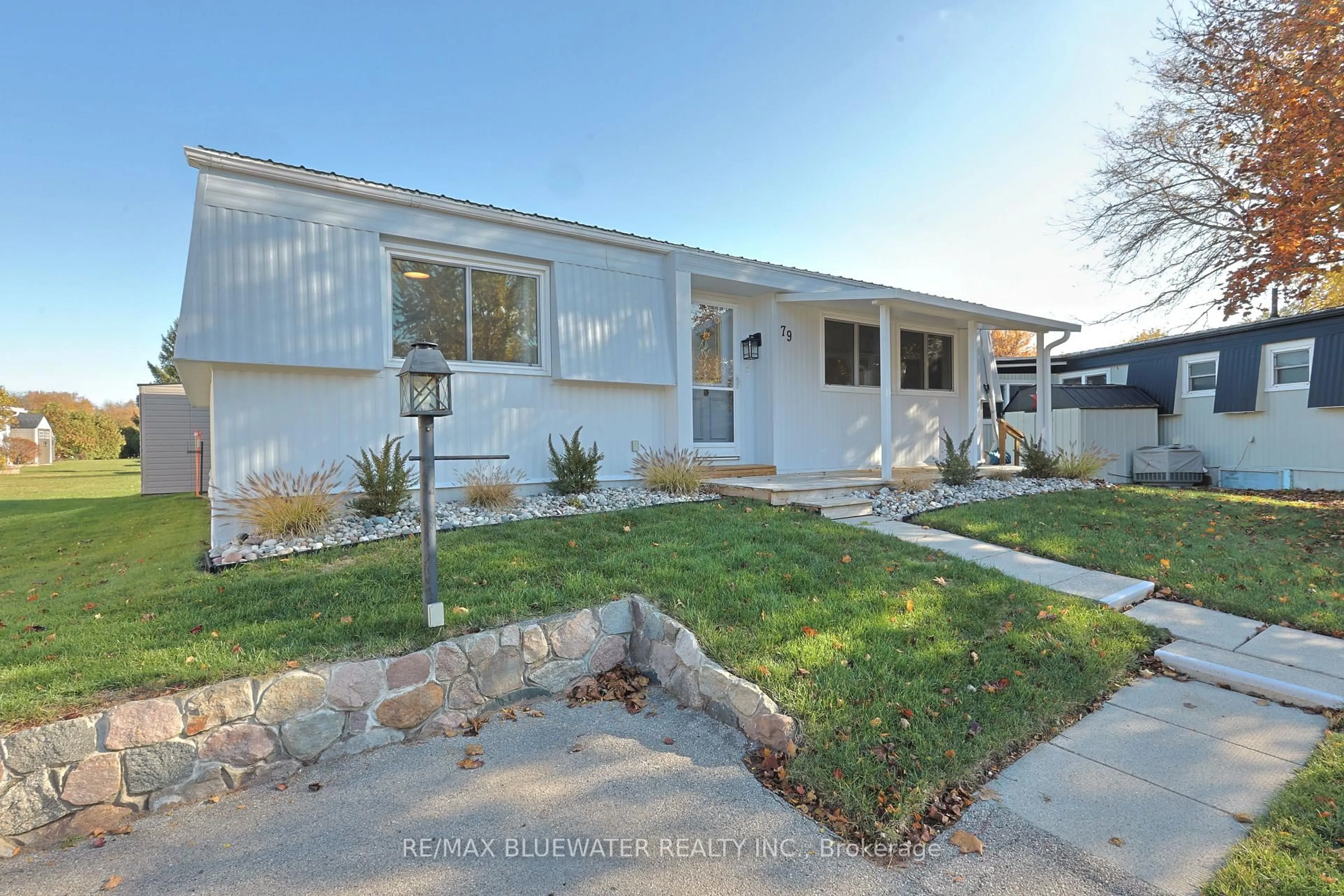 Home with vinyl exterior material, street for 79 Pebble Beach Pkwy, South Huron Ontario N0M 1T0