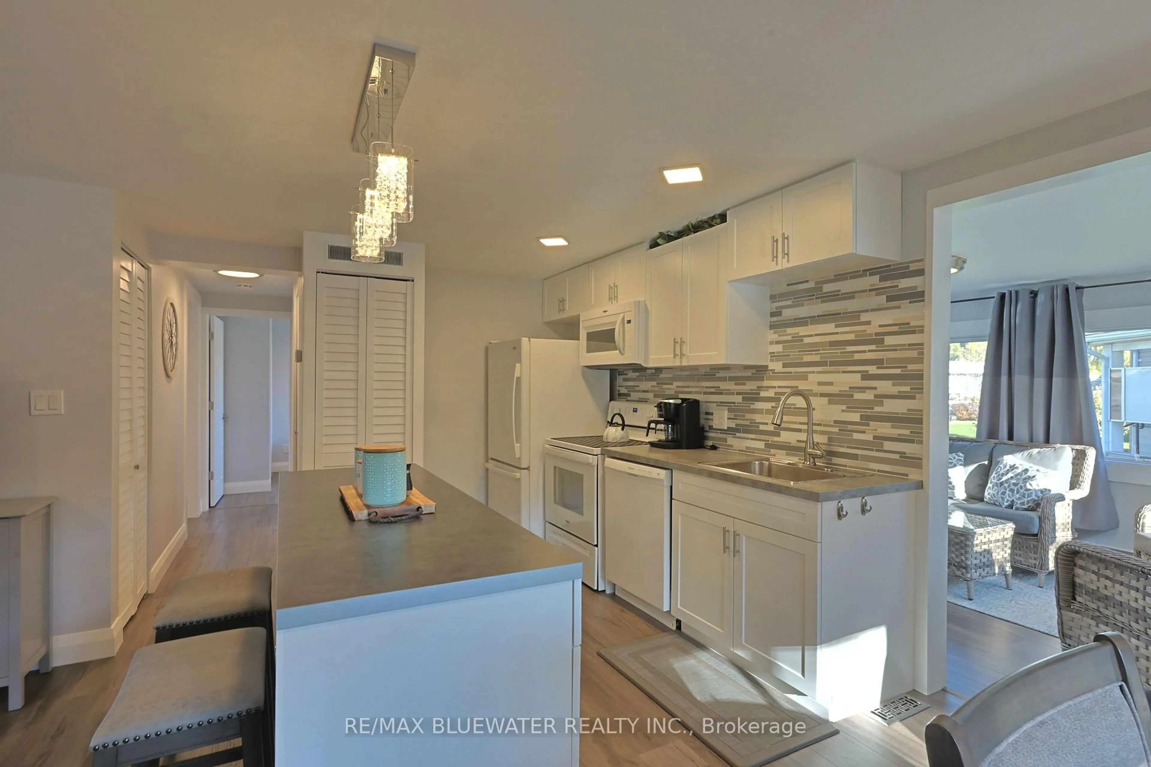 Open concept kitchen, ceramic/tile floor for 79 Pebble Beach Pkwy, South Huron Ontario N0M 1T0