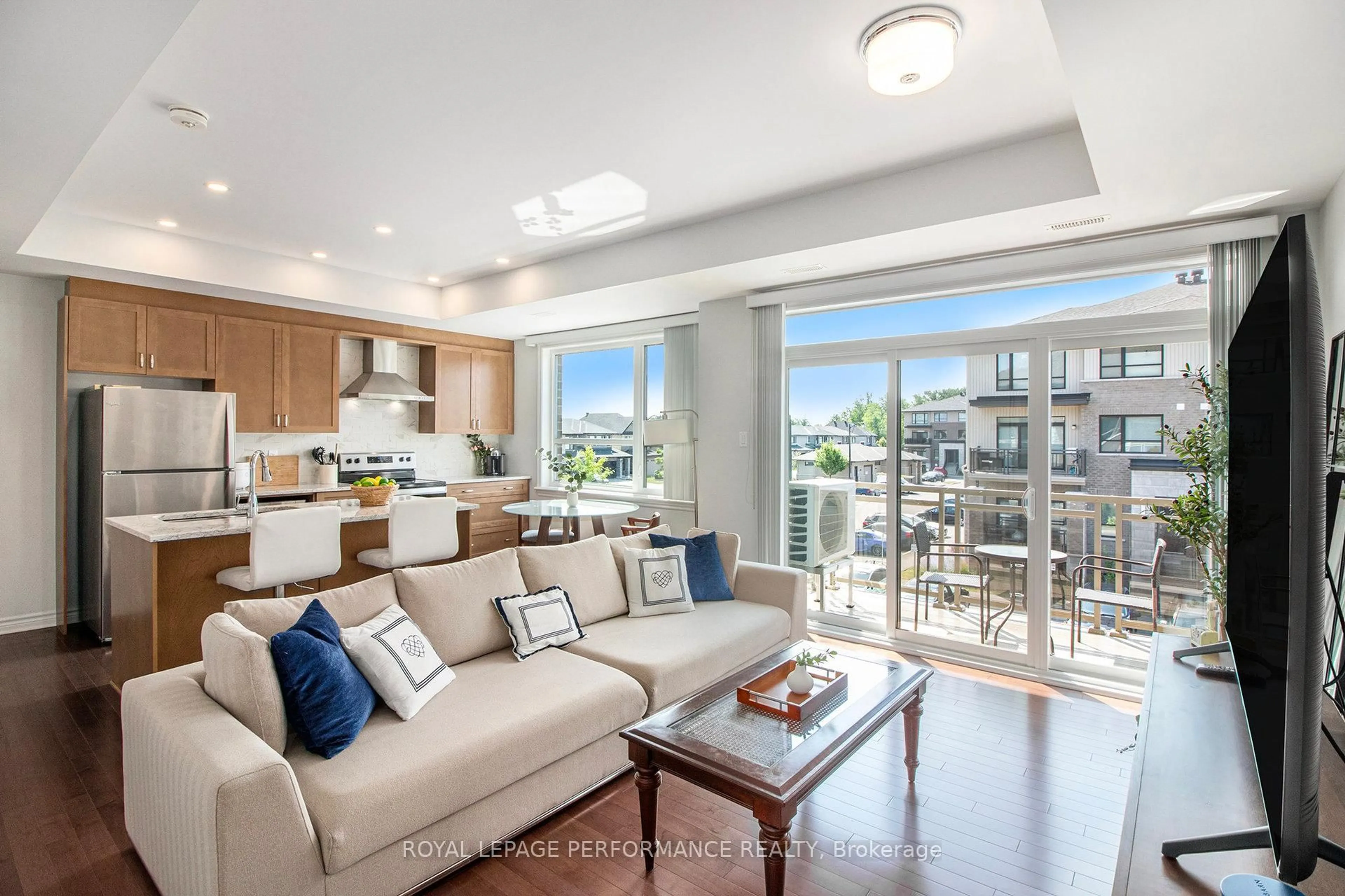 Living room with furniture, unknown for 84 Carabiner Private, Ottawa Ontario K1W 0L7