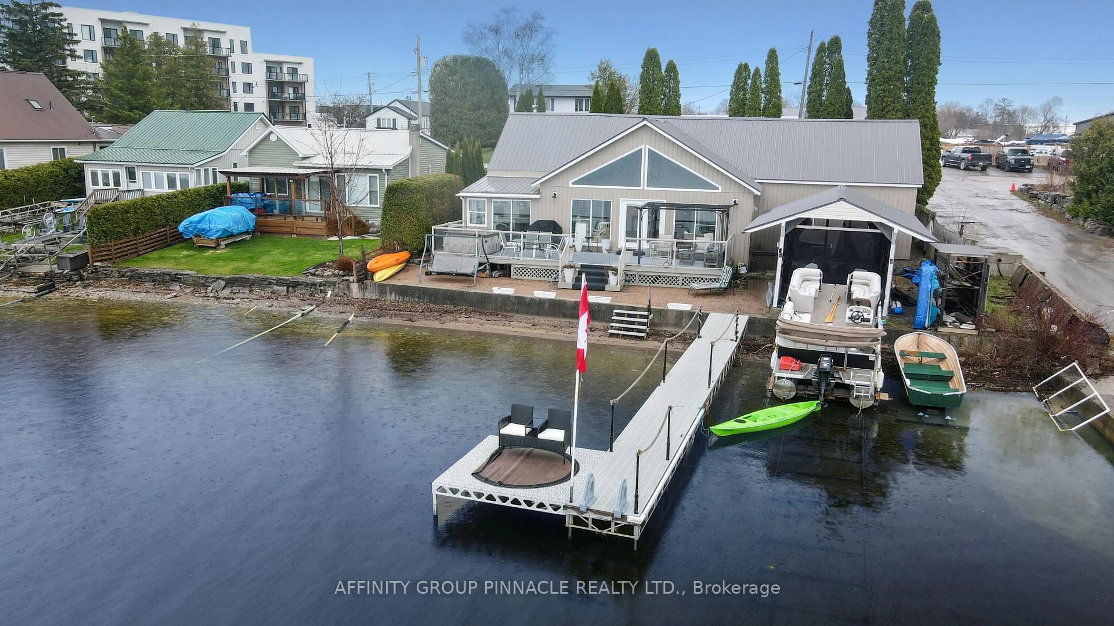 A pic from outside/outdoor area/front of a property/back of a property/a pic from drone, water/lake/river/ocean view for 14 Oriole Rd, Kawartha Lakes Ontario K0M 1N0