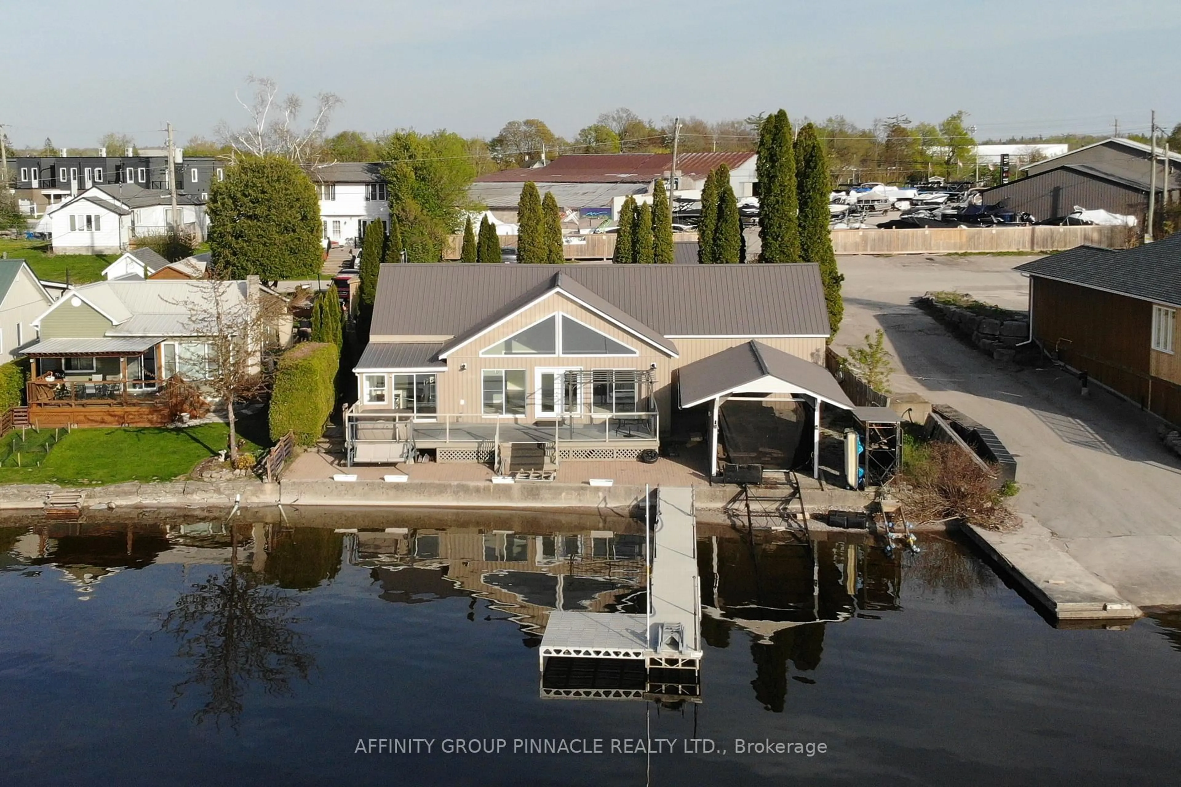 A pic from outside/outdoor area/front of a property/back of a property/a pic from drone, water/lake/river/ocean view for 14 Oriole Rd, Kawartha Lakes Ontario K0M 1N0