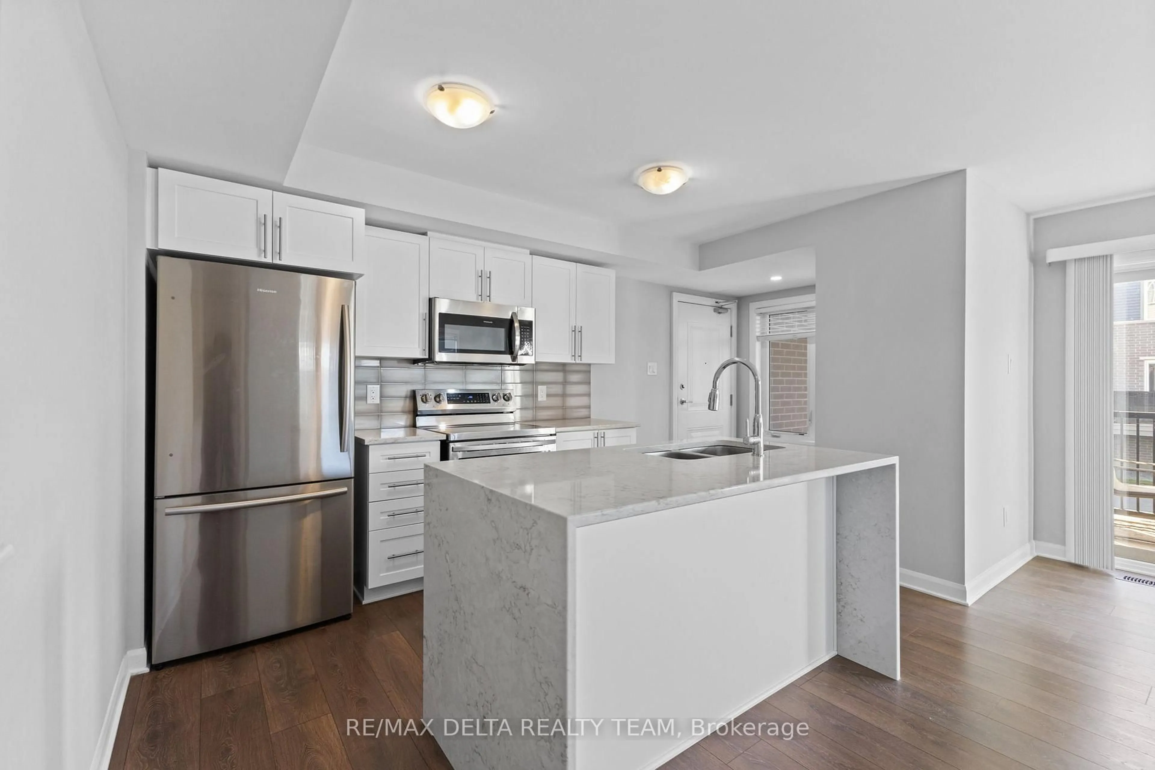 Open concept kitchen, ceramic/tile floor for 706 AMBERWING Private #A, Ottawa Ontario K4A 5H5