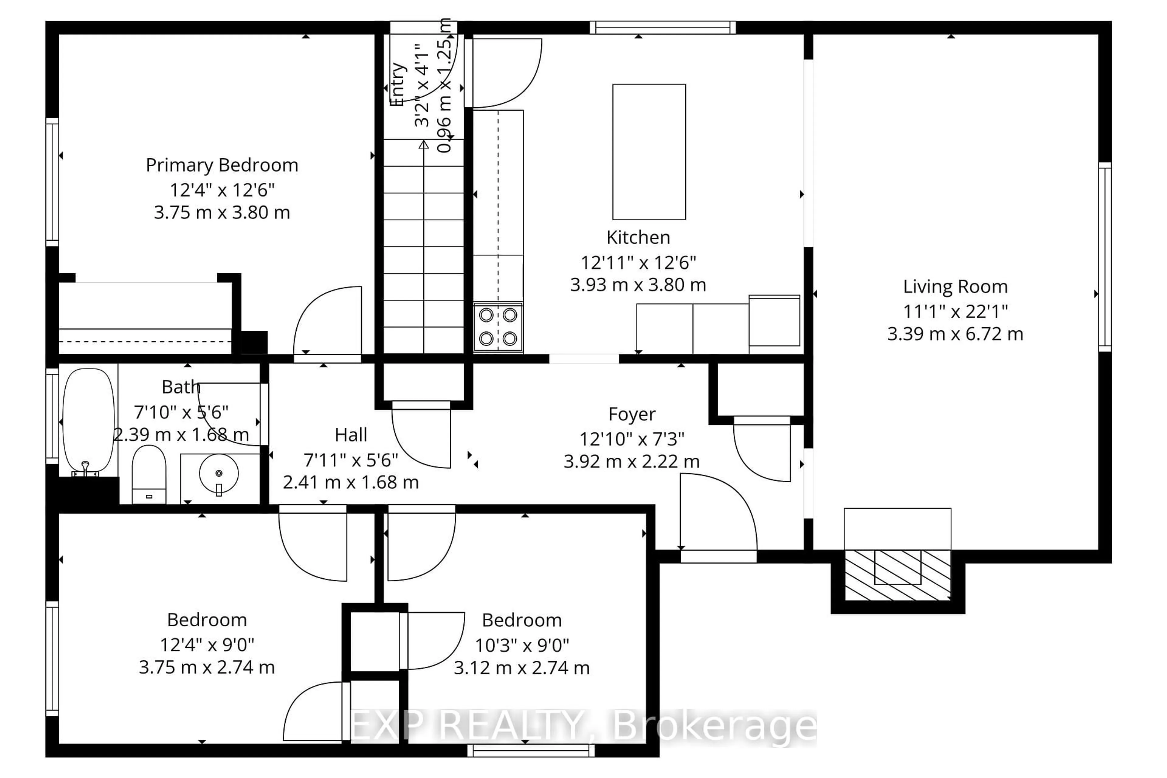 Floor plan for 1554 Baseline Rd, Ottawa Ontario K2C 0B3