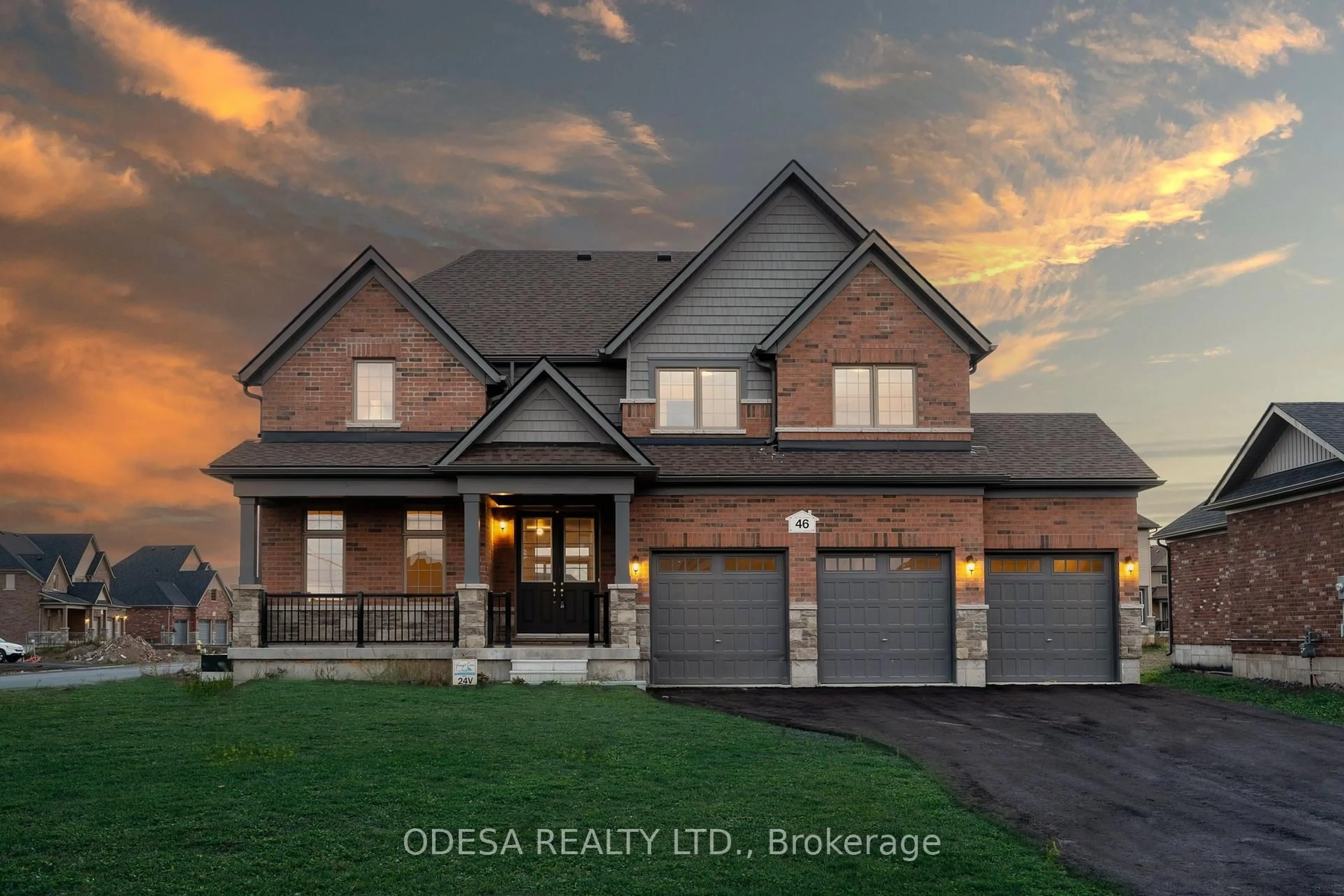 Home with brick exterior material, street for 46 East Vista Terr, Quinte West Ontario K0K 1L0
