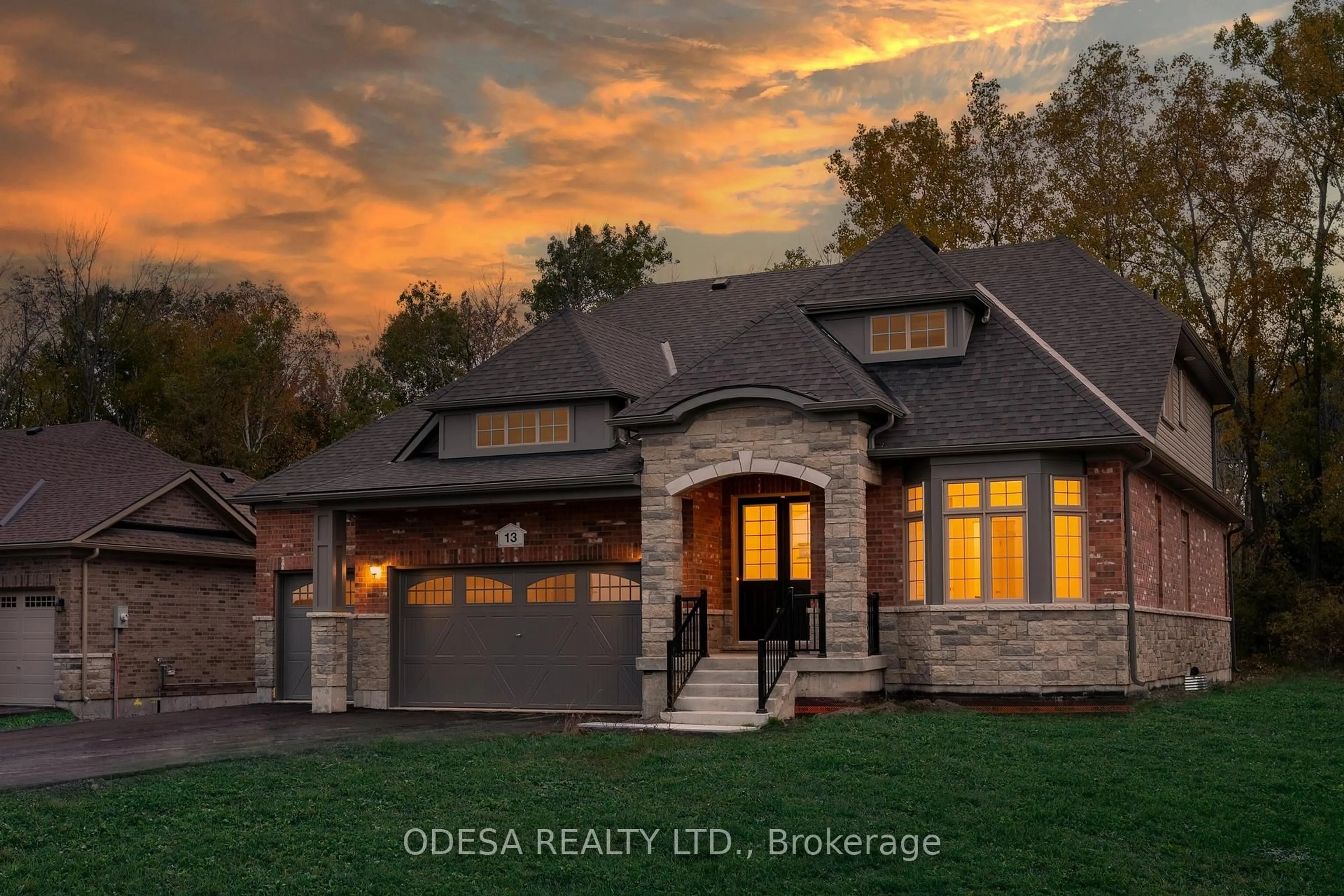 Home with brick exterior material, water/lake/river/ocean view for 13 East Vista Terr, Quinte West Ontario K0K 1L0