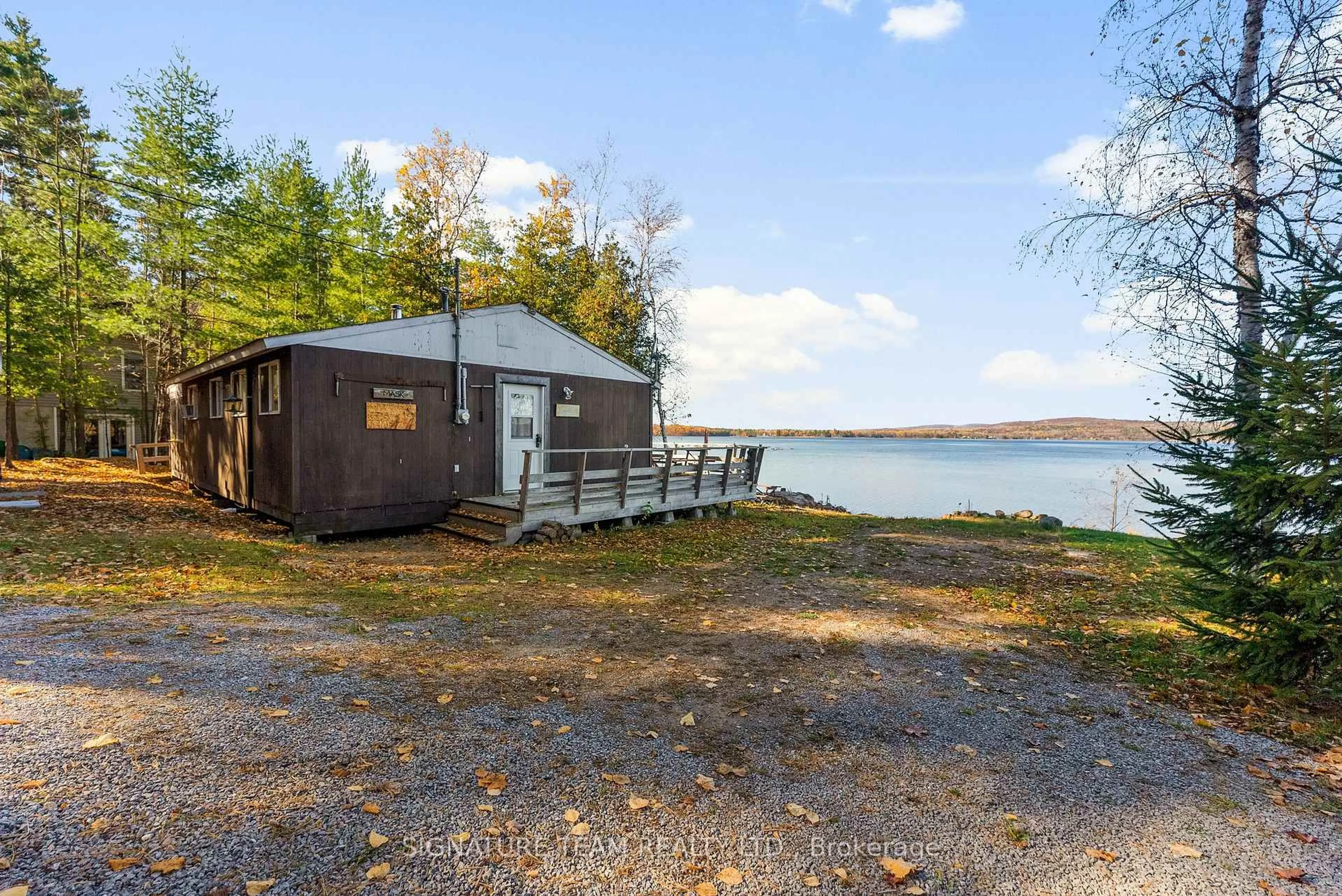 Patio, water/lake/river/ocean view for 368 Rocky Point Dr, Golden Lake Ontario K0J 1X0