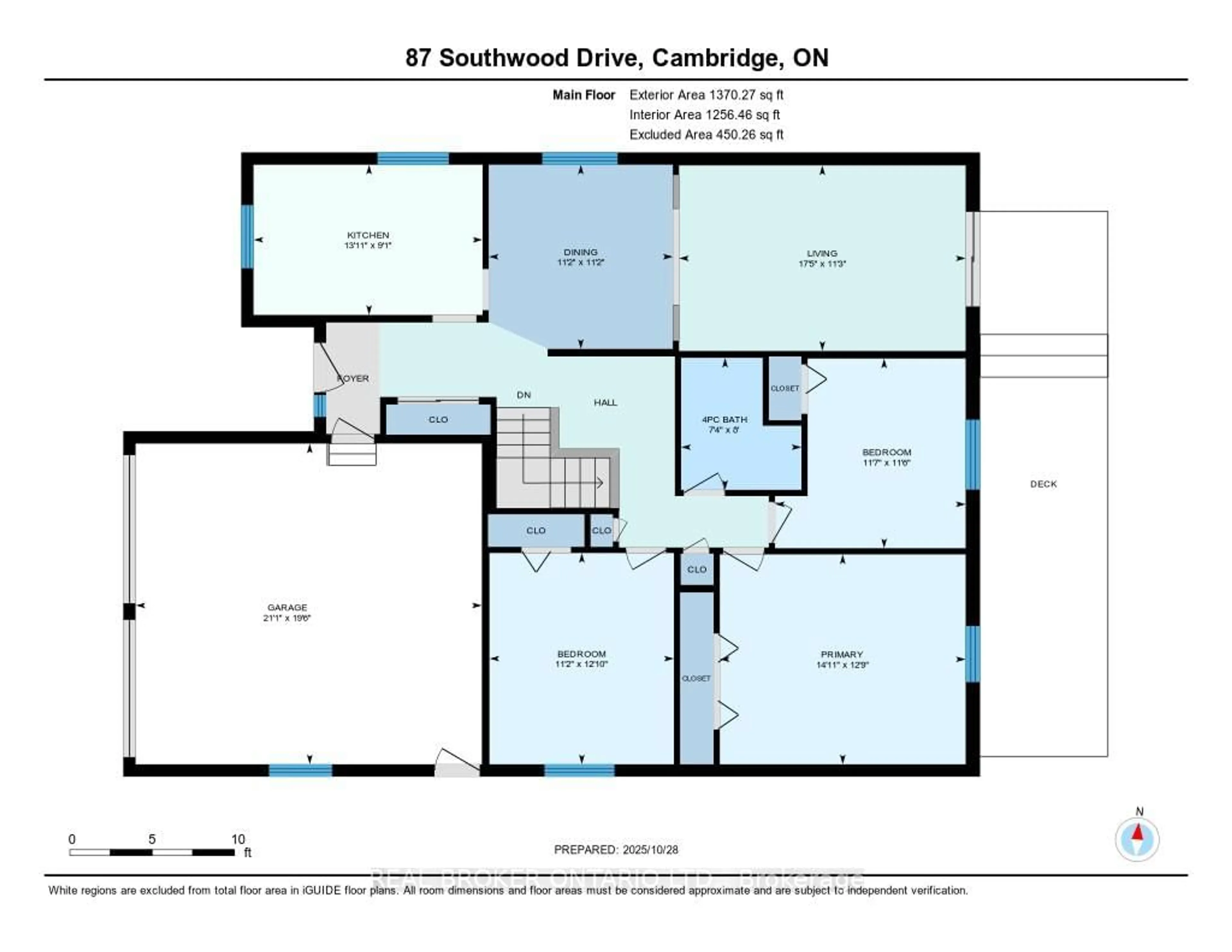 Floor plan for 87 Southwood Dr, Cambridge Ontario N1S 3S3