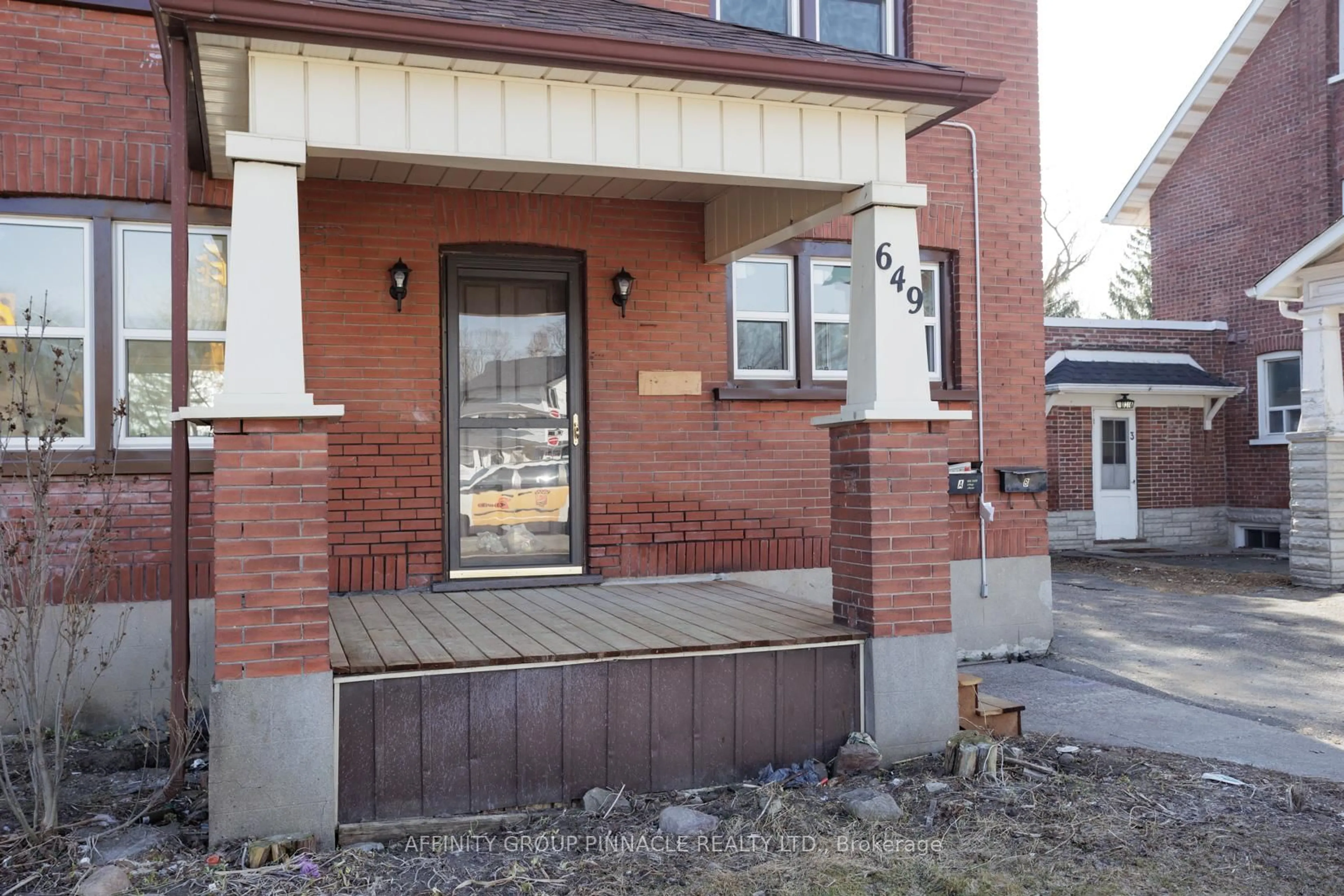 Home with brick exterior material, street for 649 Charlotte St, Peterborough Ontario K9J 2X2