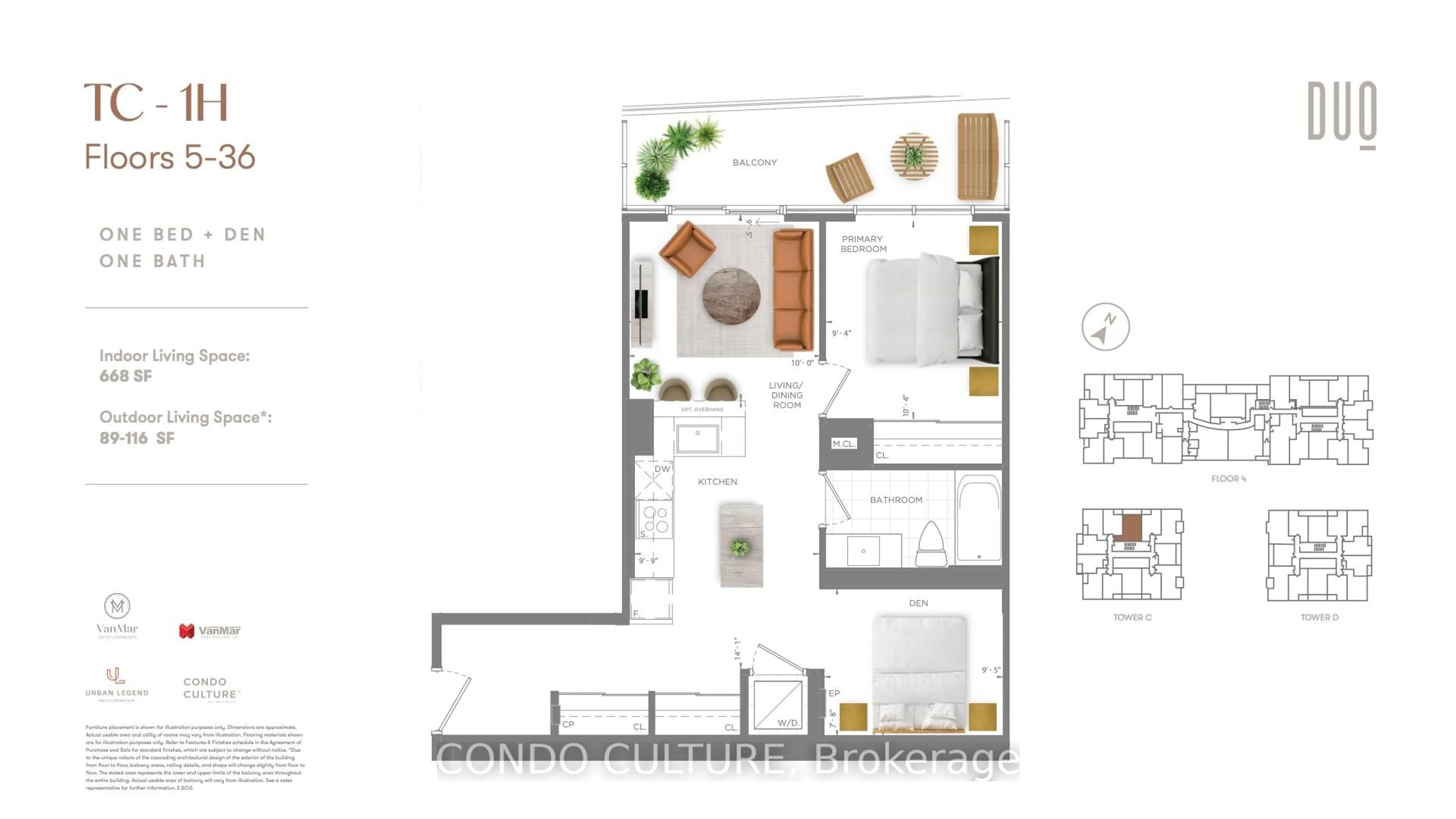 Floor plan for 25 Wellington St #1108, Kitchener Ontario N2G 0G5