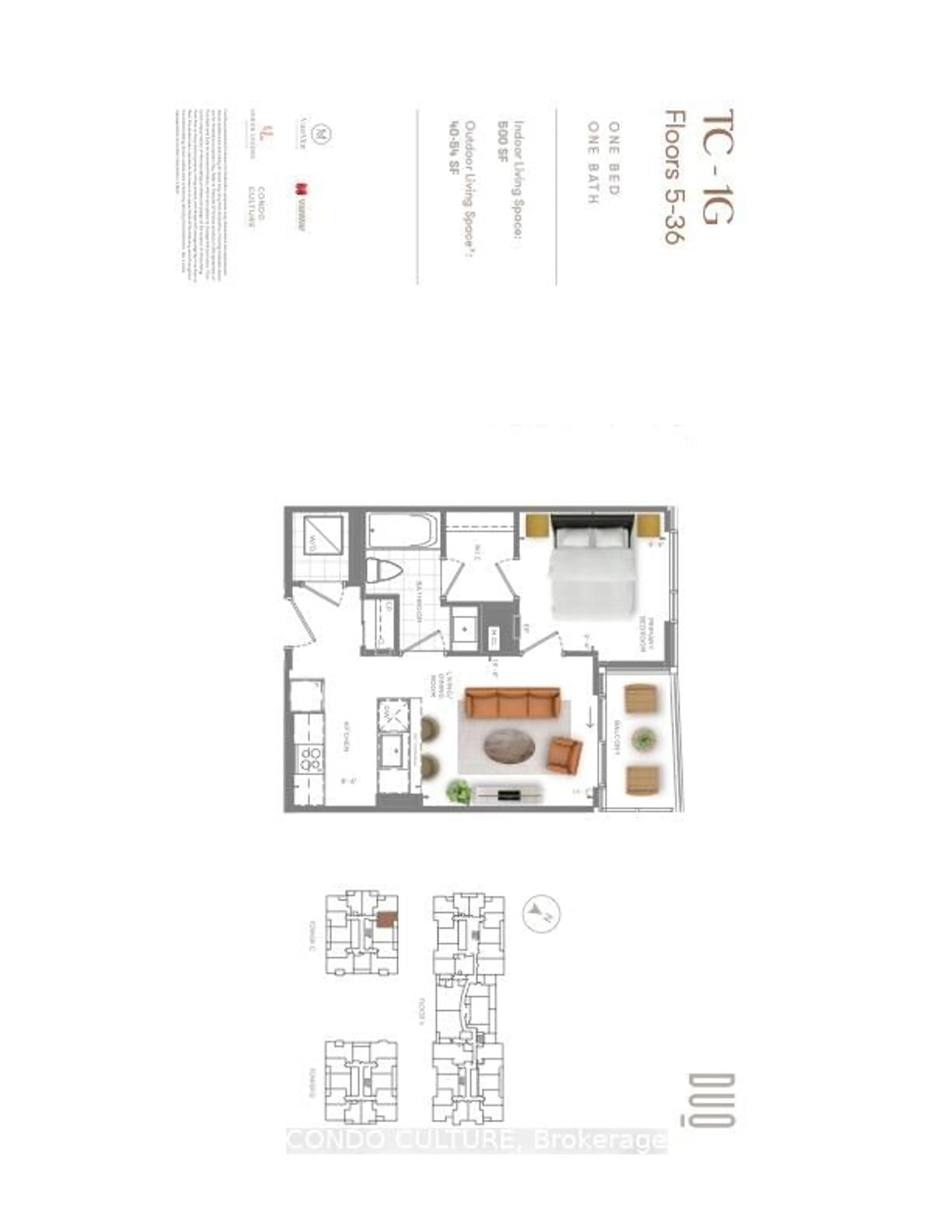 Floor plan for 25 Wellington St #2507, Kitchener Ontario N2G 0G5