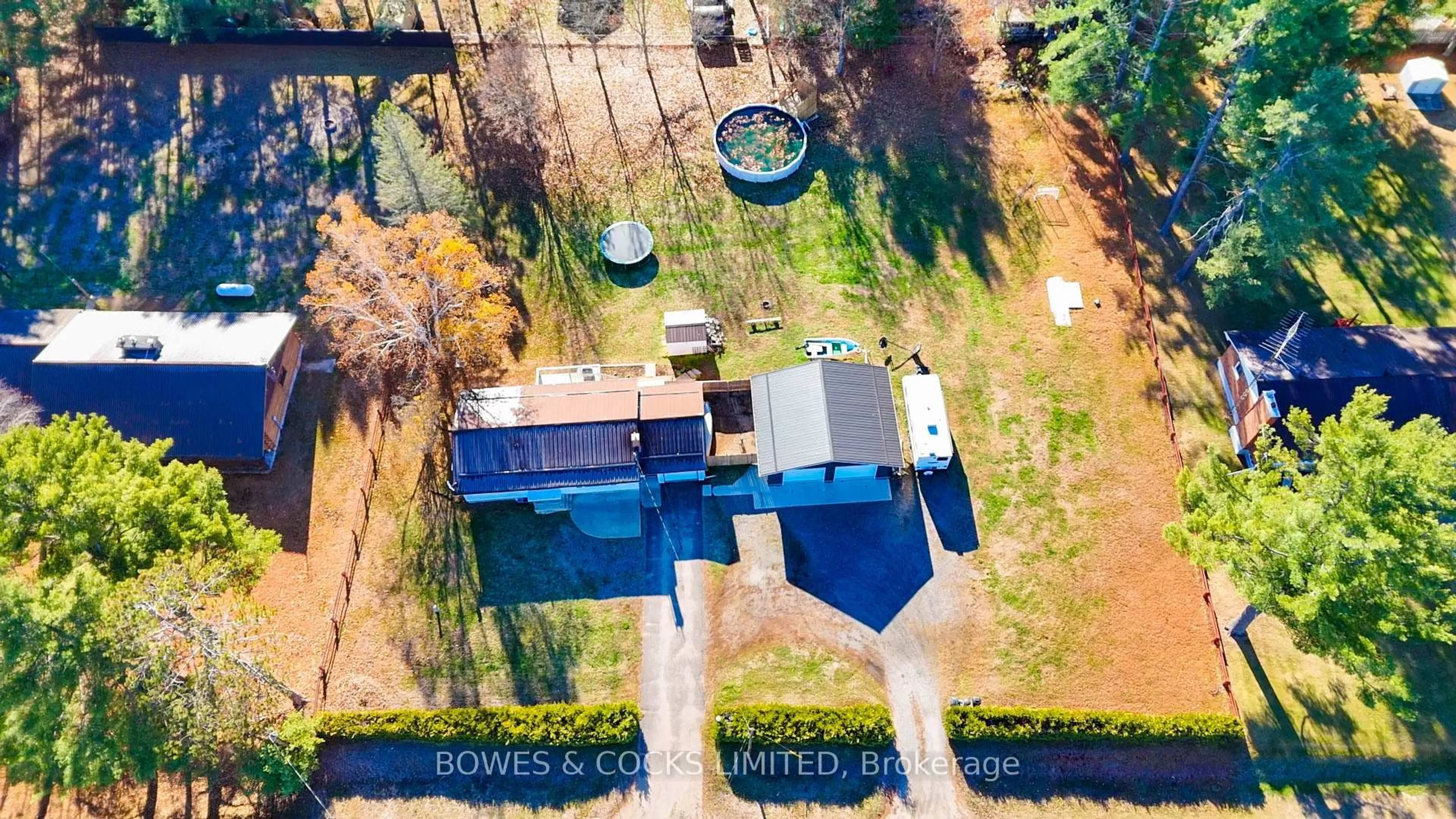 A pic from outside/outdoor area/front of a property/back of a property/a pic from drone, unknown for 159 South Baptiste Lake Rd, Bancroft Ontario K0L 1C0