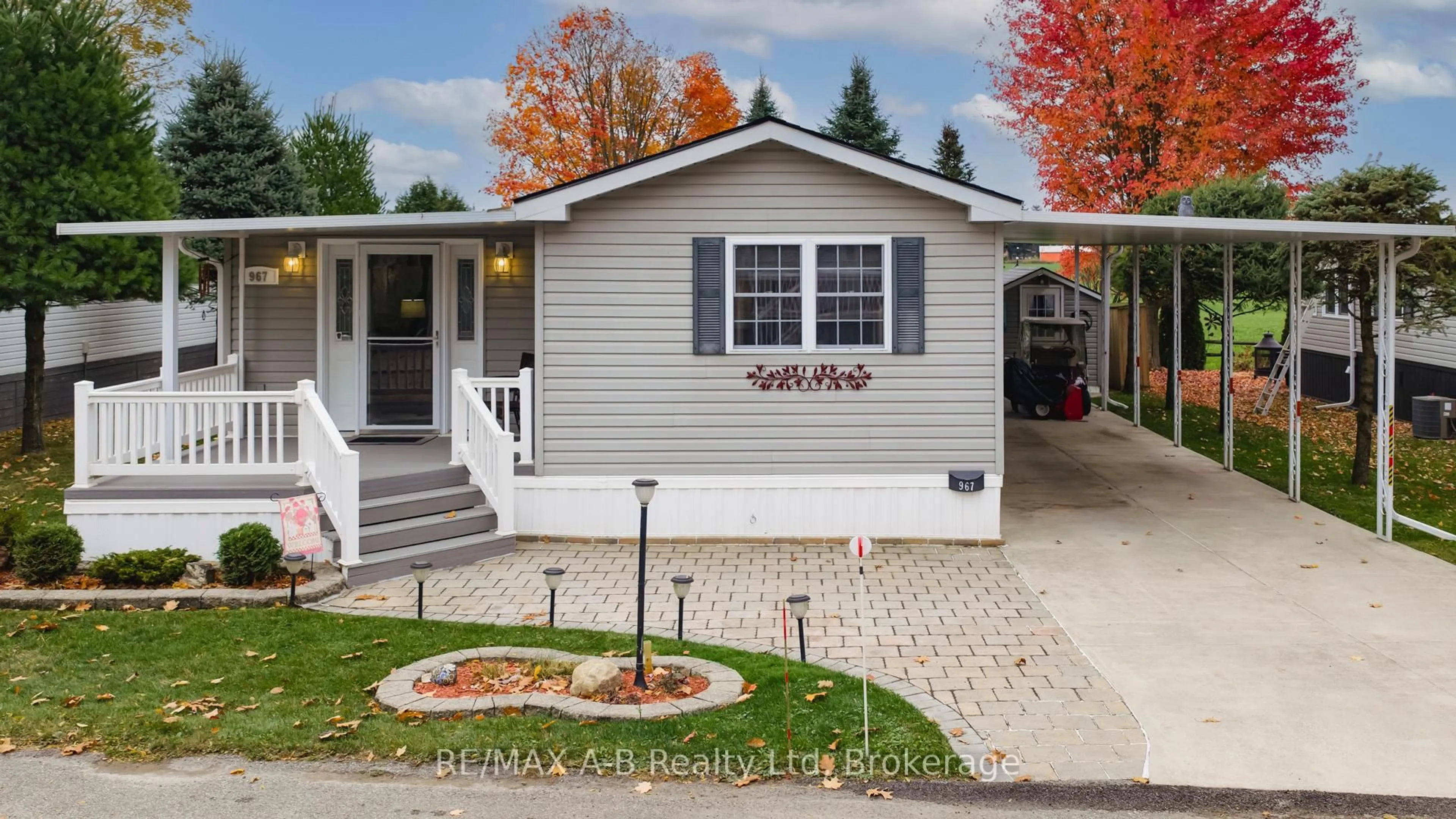 Home with vinyl exterior material, street for 316489 31St Line #967, Zorra Ontario N0J 1J0
