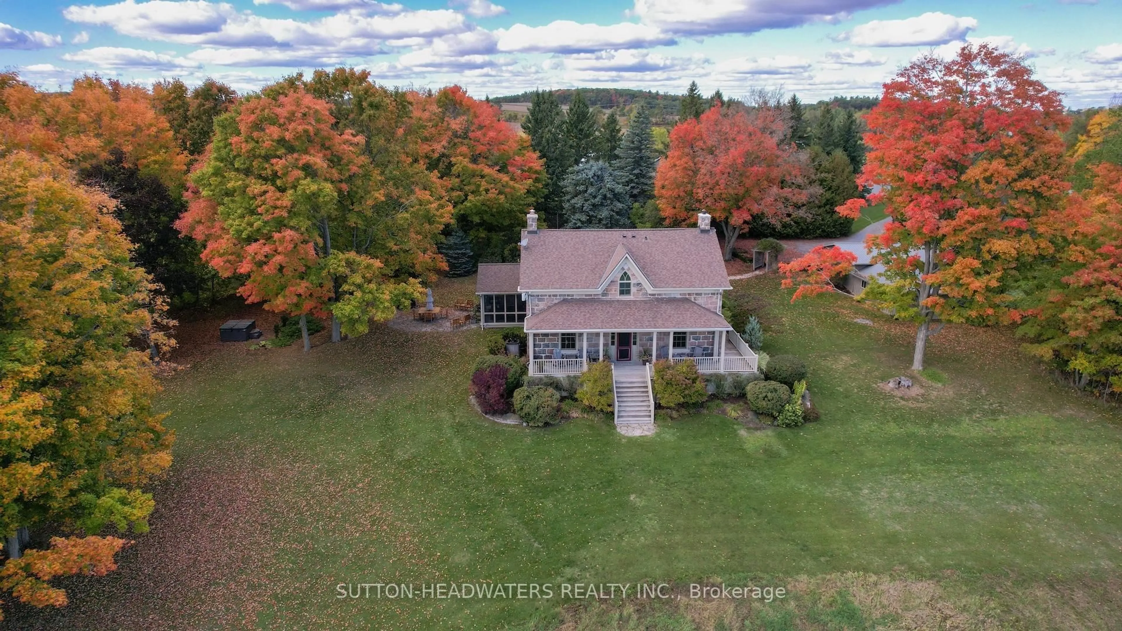 A pic from outside/outdoor area/front of a property/back of a property/a pic from drone, water/lake/river/ocean view for 240 Leach Rd, Alnwick/Haldimand Ontario K0K 2X0