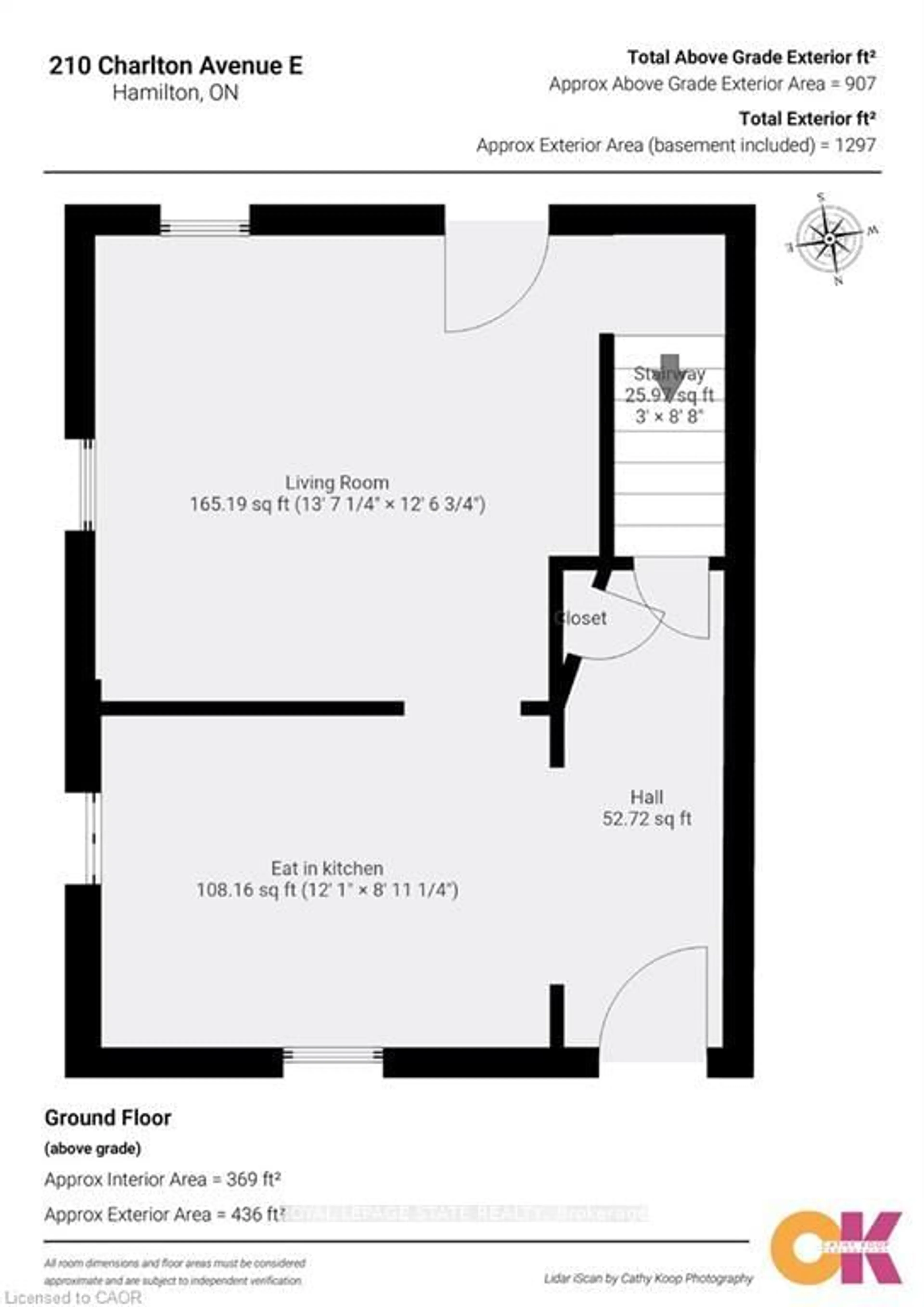 Floor plan for 210 Charlton Ave, Hamilton Ontario L8N 1Z1