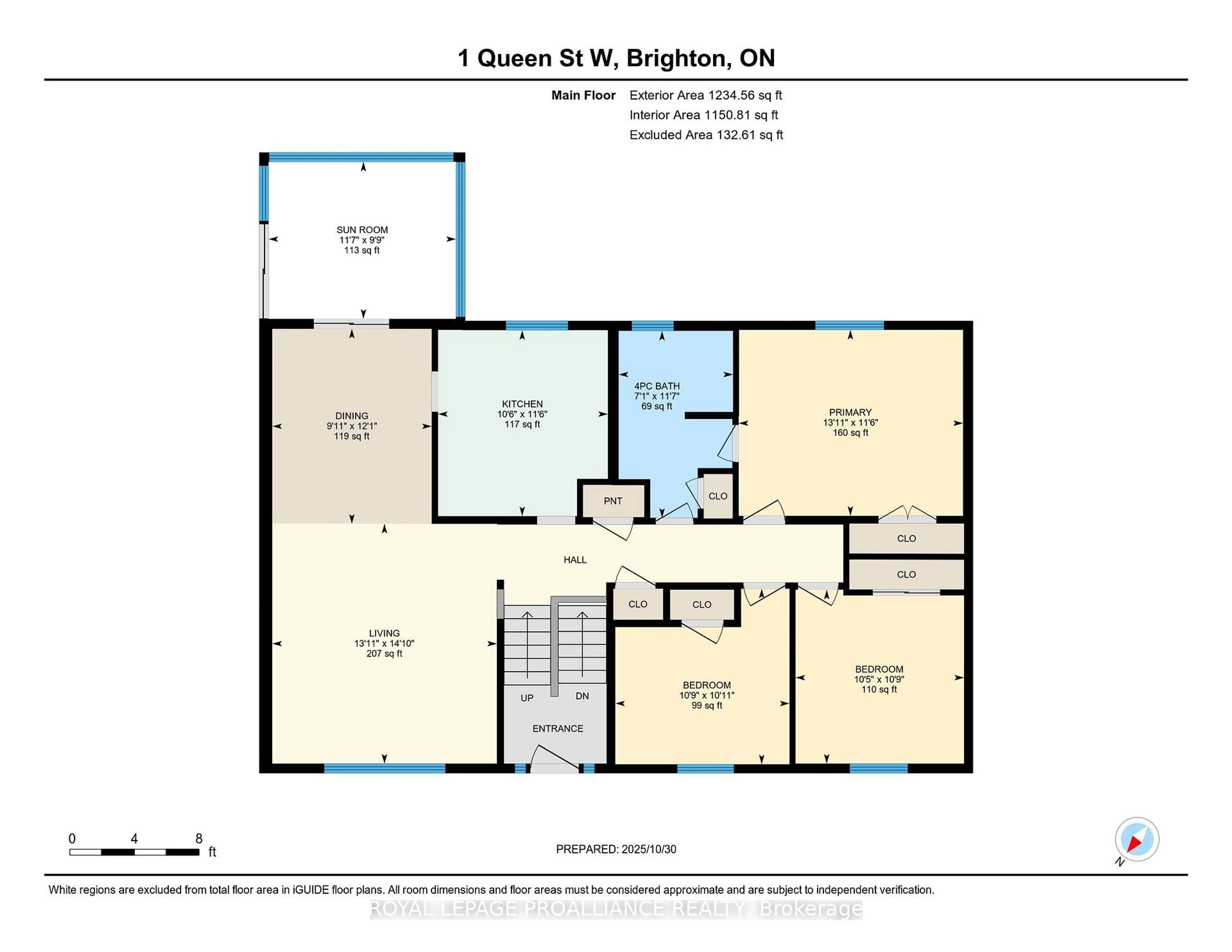 Floor plan for 1 Queen St, Brighton Ontario K0K 1H0