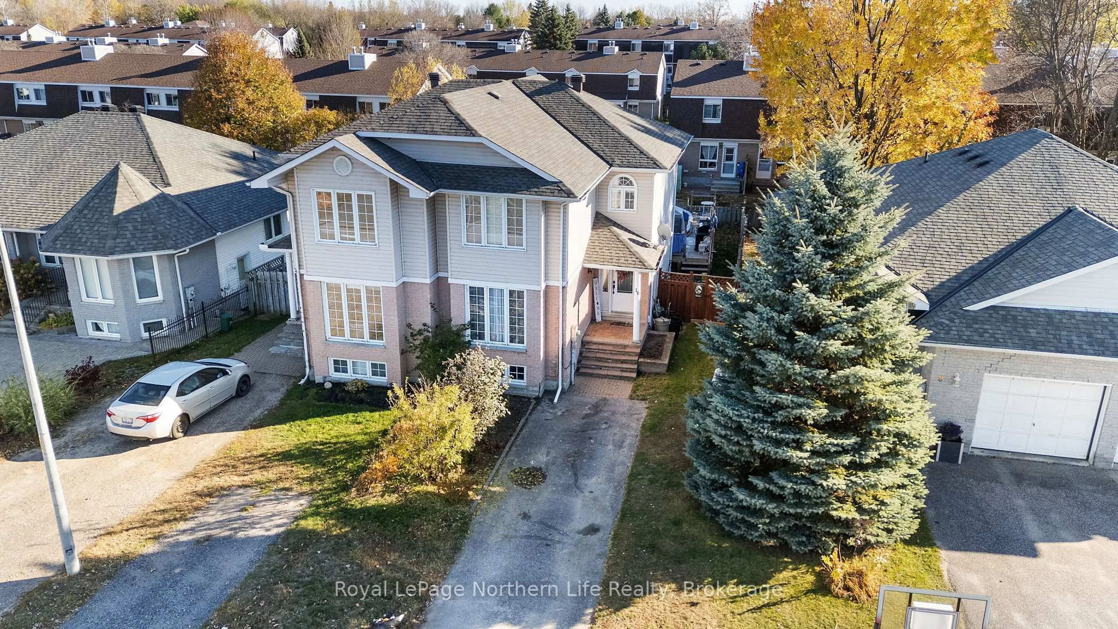A pic from outside/outdoor area/front of a property/back of a property/a pic from drone, street for 10 MARIAH St, North Bay Ontario P1A 4L9