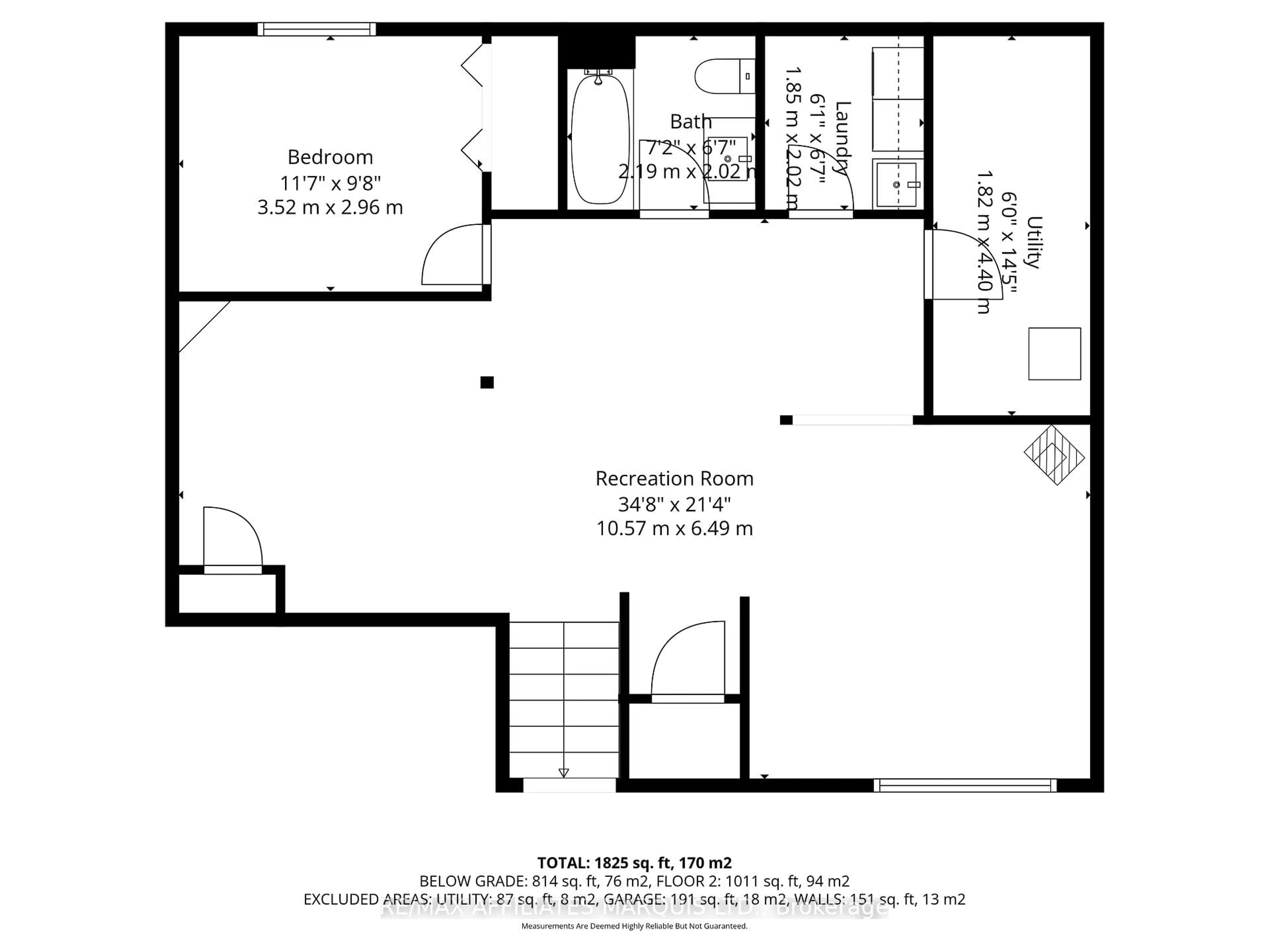Floor plan for 111 Leonia St, Cornwall Ontario K6H 5L8
