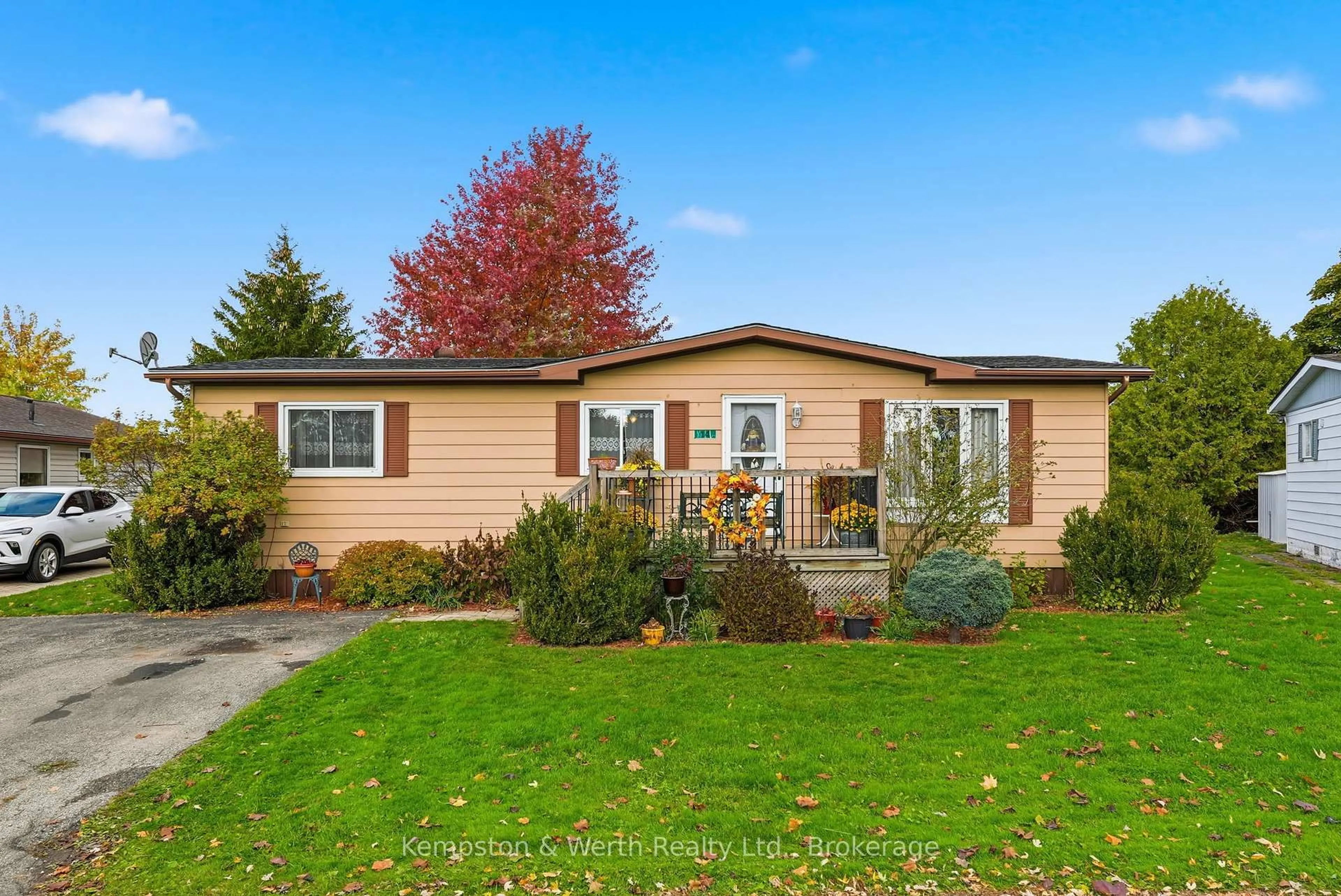 Home with vinyl exterior material, street for 14 Fairview Cres, North Perth Ontario N4W 3G8