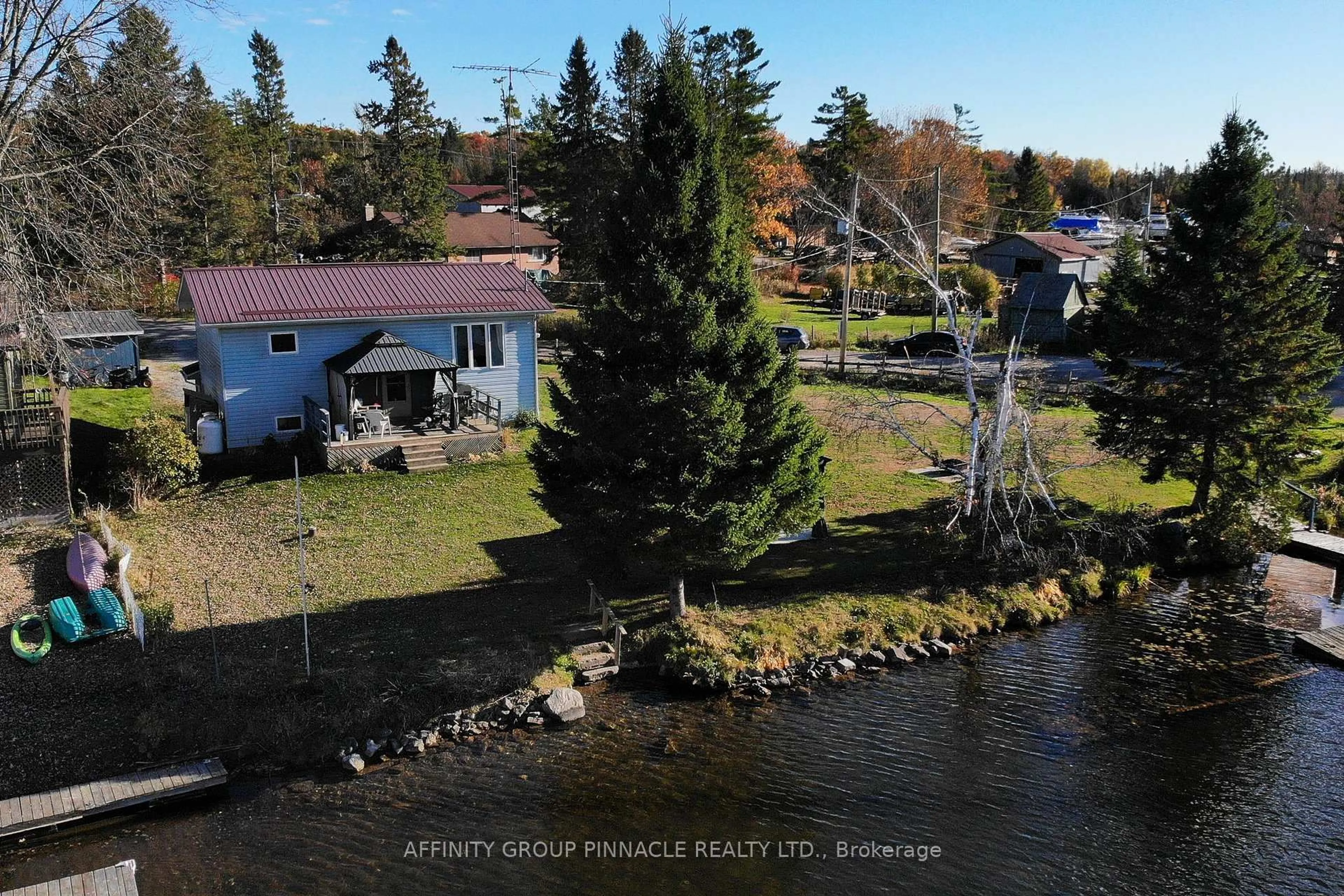 A pic from outside/outdoor area/front of a property/back of a property/a pic from drone, water/lake/river/ocean view for 18 Summerside Rd, Kawartha Lakes Ontario K0M 1K0
