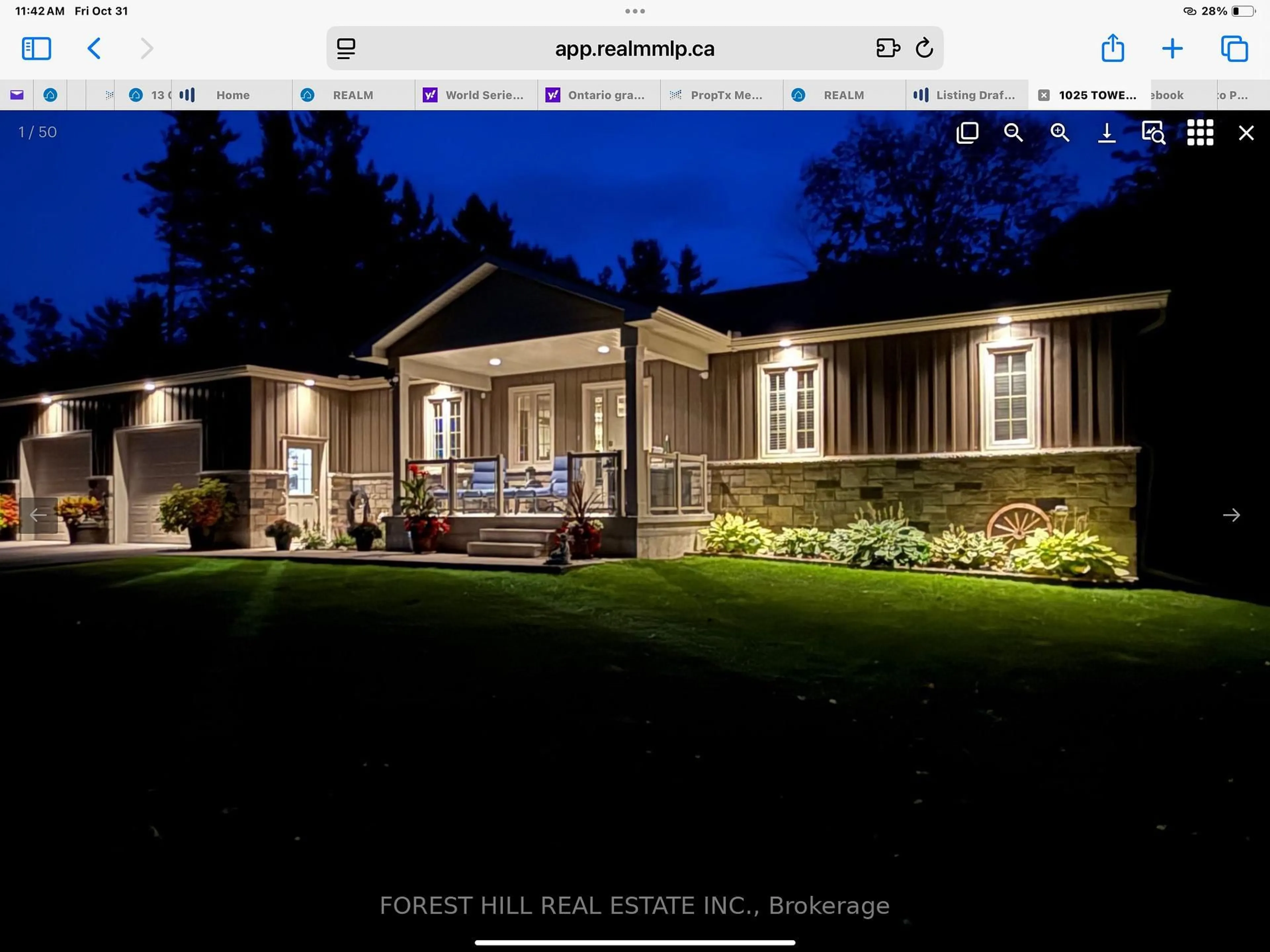 Home with vinyl exterior material, forest/trees view for 1025 TOWER Cres, Gravenhurst Ontario P0E 1G0