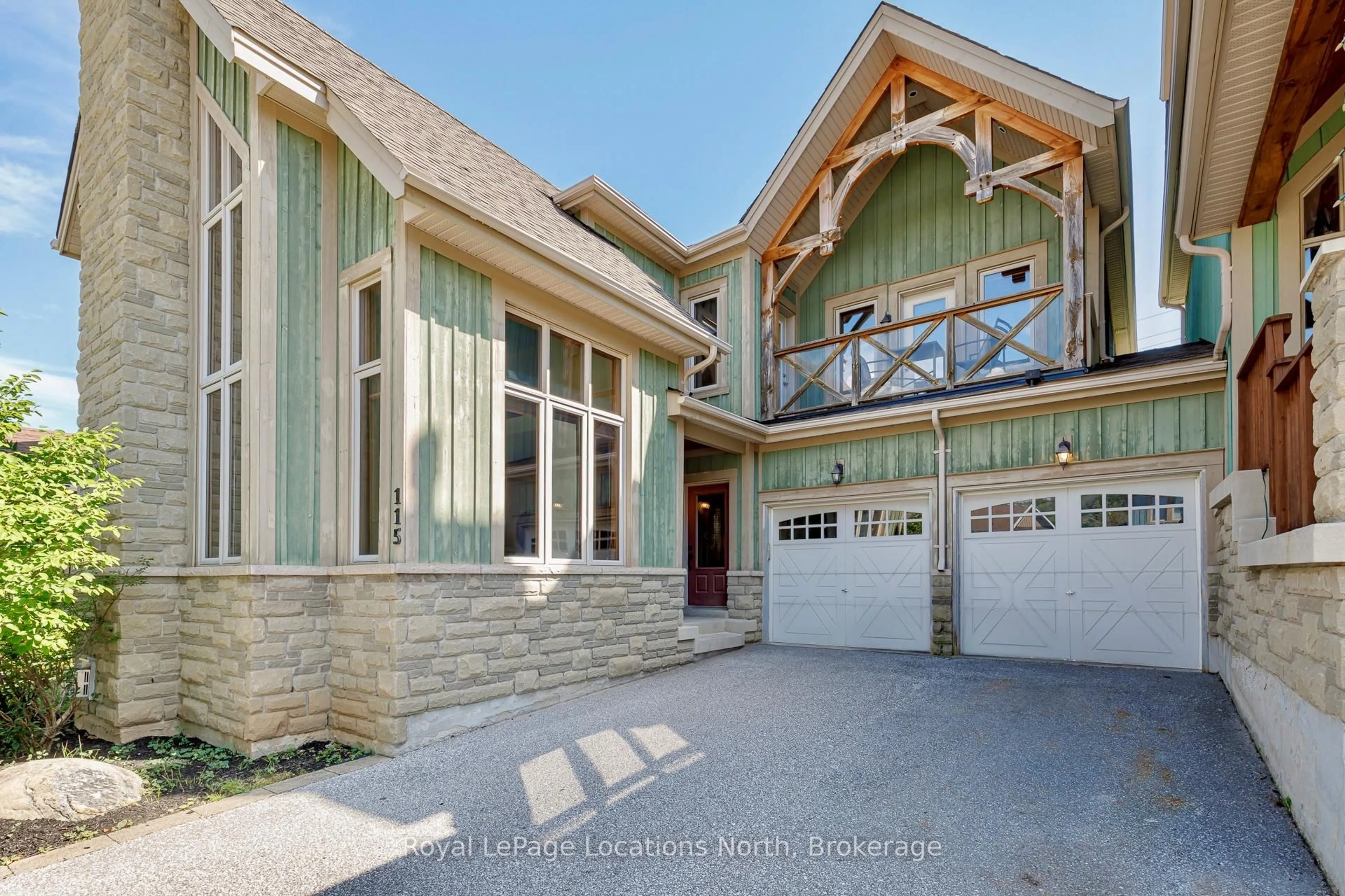 Home with brick exterior material, street for 115 Venture Blvd, Blue Mountains Ontario L9Y 0B6