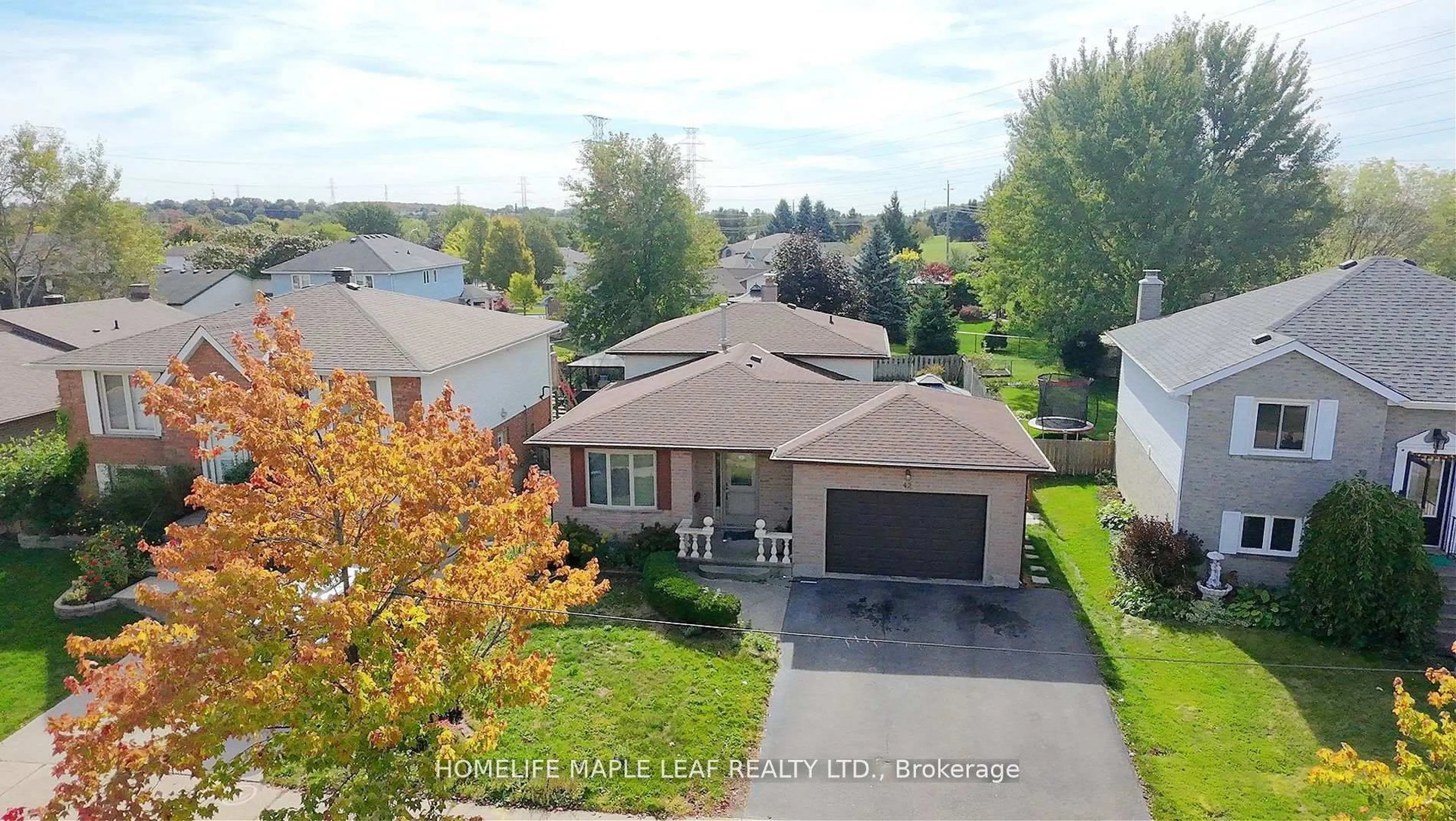 A pic from outside/outdoor area/front of a property/back of a property/a pic from drone, street for 42 Newbury Dr, Kitchener Ontario N2N 2X6