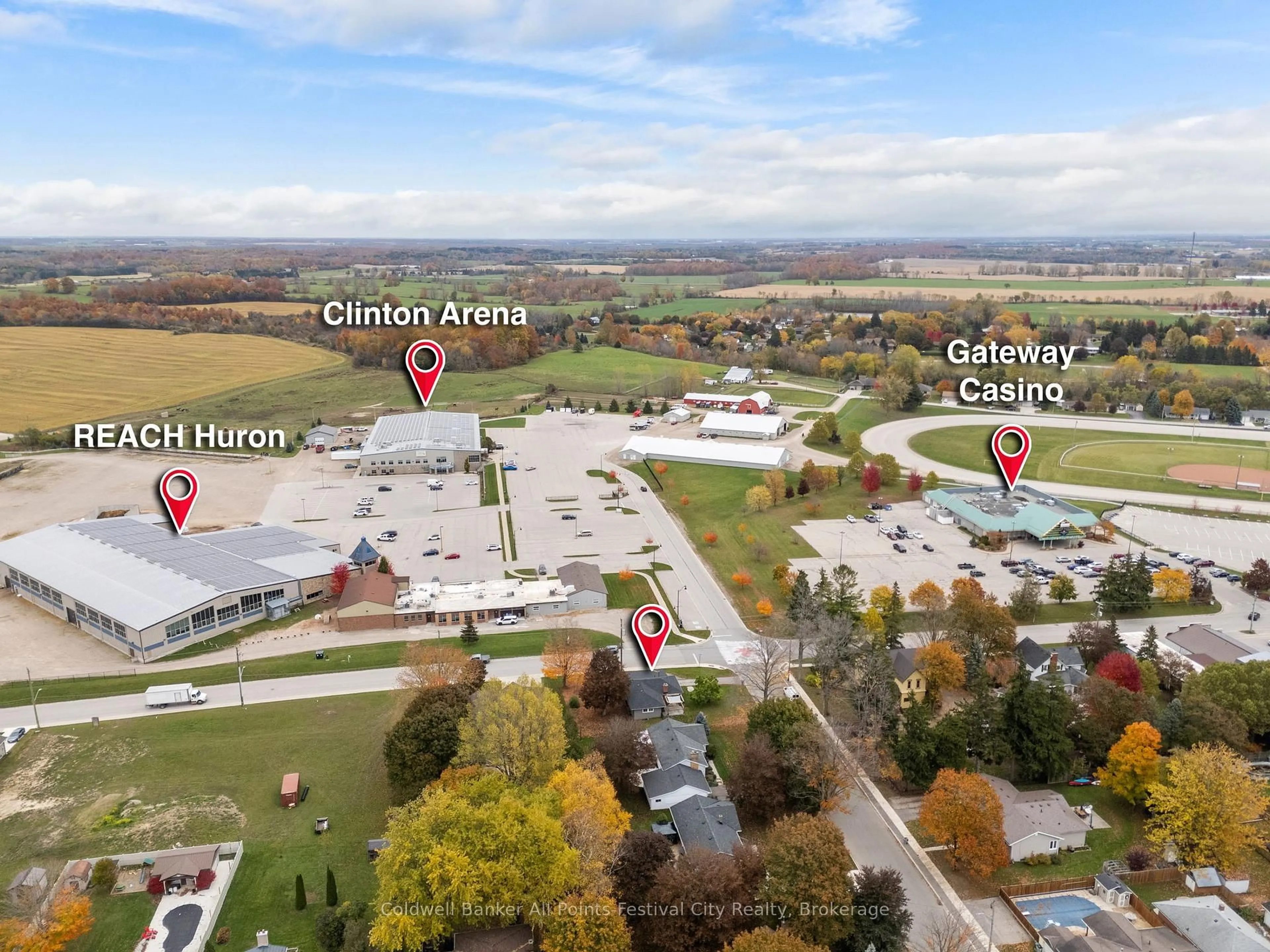 A pic from outside/outdoor area/front of a property/back of a property/a pic from drone, unknown for 69 Whitehead St, Central Huron Ontario N0M 1L0